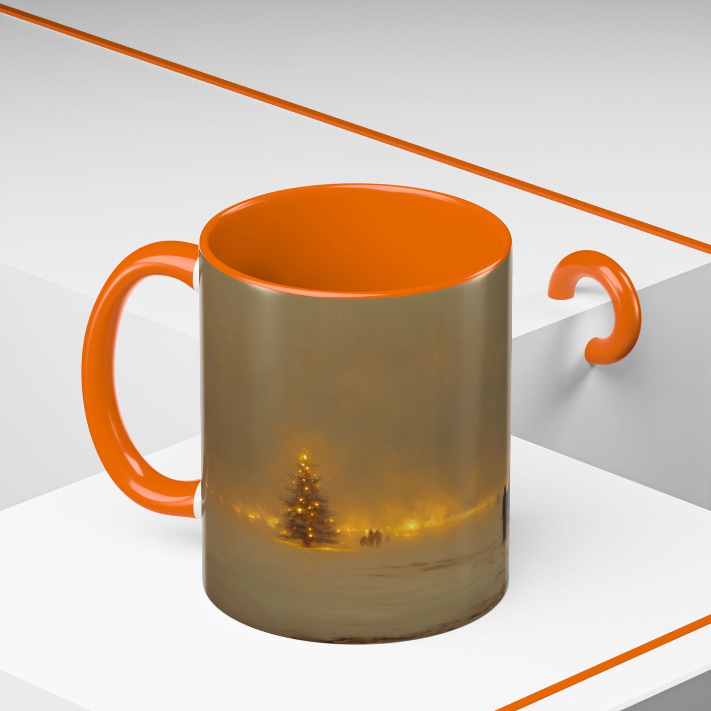 Romantic Christmas Mug (EU) - Classical Music Inspired Mug, Winter Wonderland Mug, Christmas Mug, Winter Mug, Christmas Lights Mug