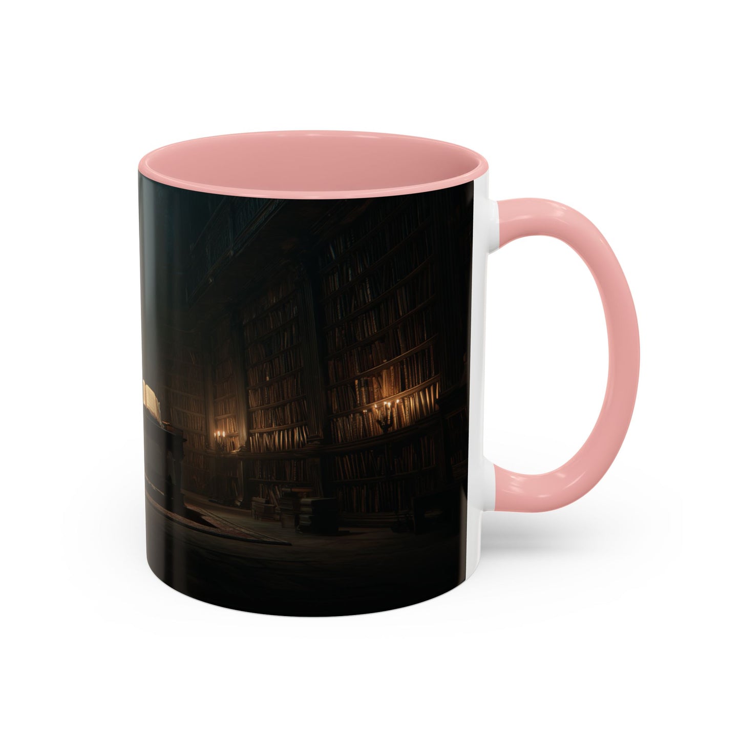 Late Night Studies Mug (EU) - Dark Library Mug, Evening Reading Mug, Moody Library Mug, Cozy Reading Mug, Library Mug