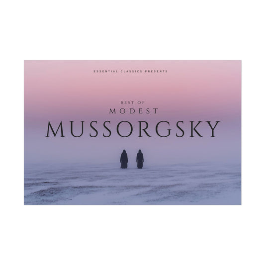 Best of Modest Mussorgsky Art Print- Winter Art Poster, Russian Composer Print, Sunrise and Sunset Poster