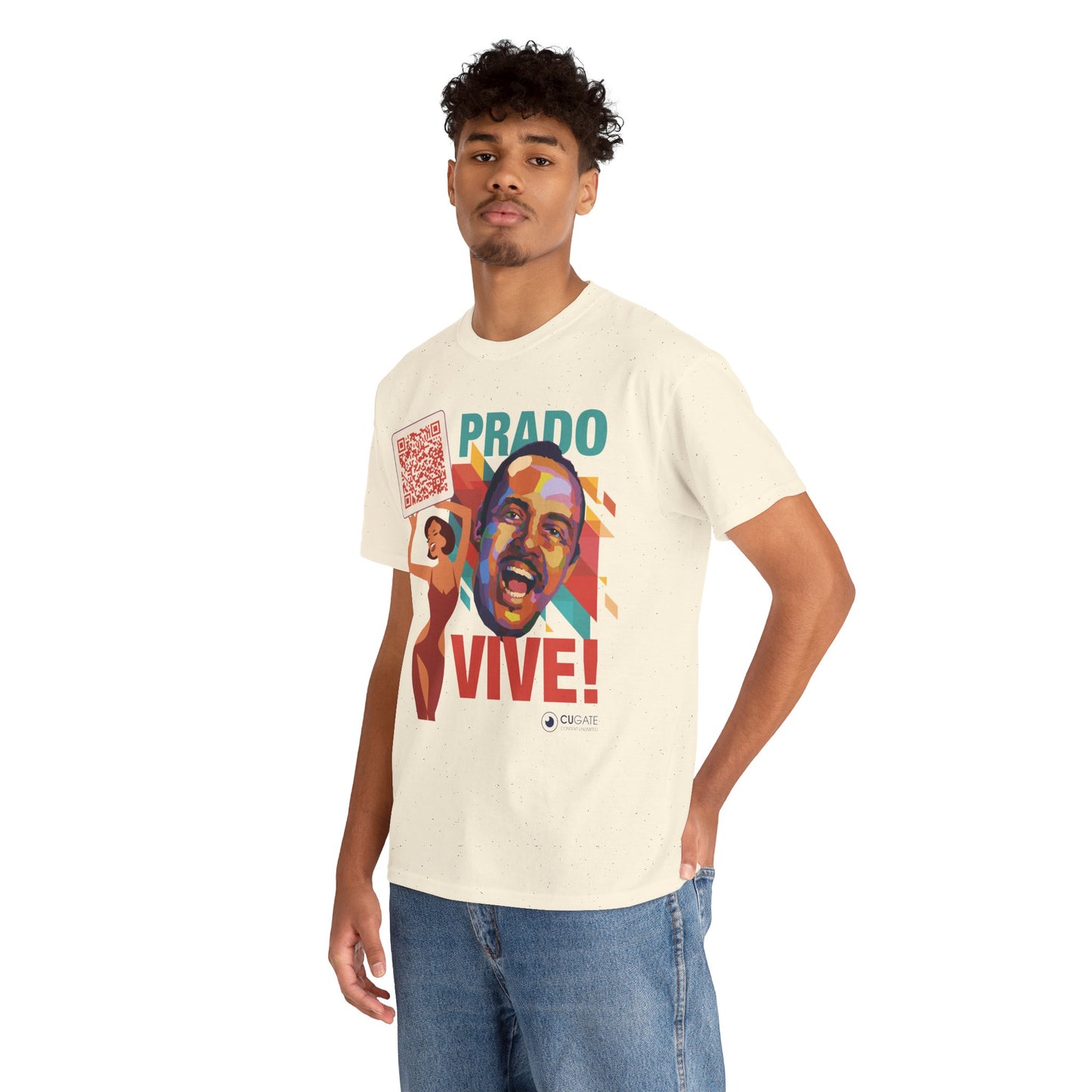 Prado Vive T-Shirt- Mambo T-Shirt, Latin Music T-Shirt (QR-Playlist Included), Playlist Tee