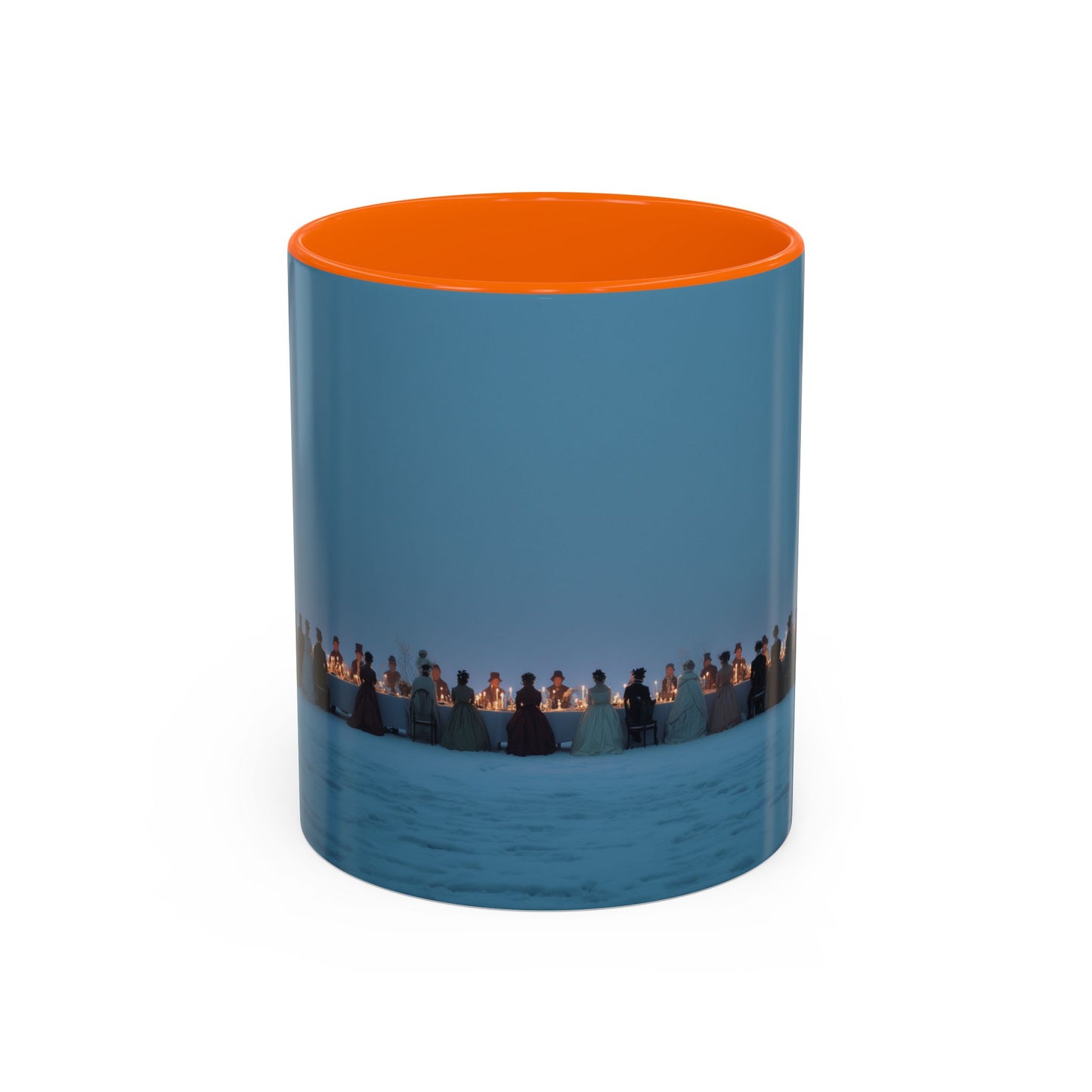 Christmas Dinner Mug (USA) - Holiday Mug, Elegant Classical Music Mug, Community Mug, Celebration Mug, Holiday Traditions Mug