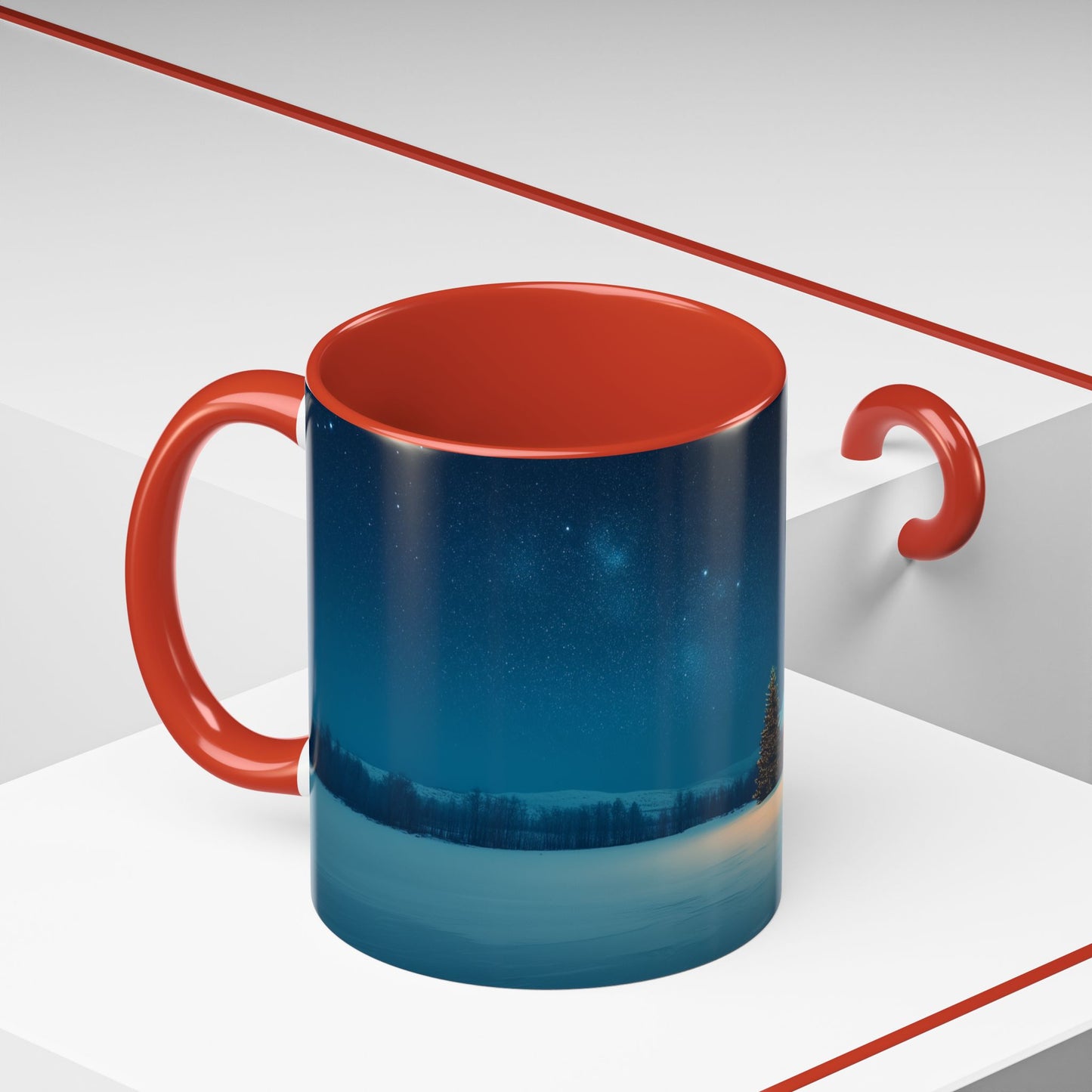 Classical Christmas Mug (EU)- Winter Hut Mug, Christmas Mug, North Pole Mug, Classical Music Mug, Christmas Decor Mug