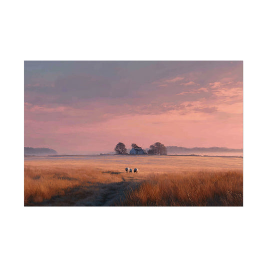 Without Words: Slow Living - Classical Music for Relaxation and Meditation Print, Peaceful Countryside Poster, Farm and Country Print