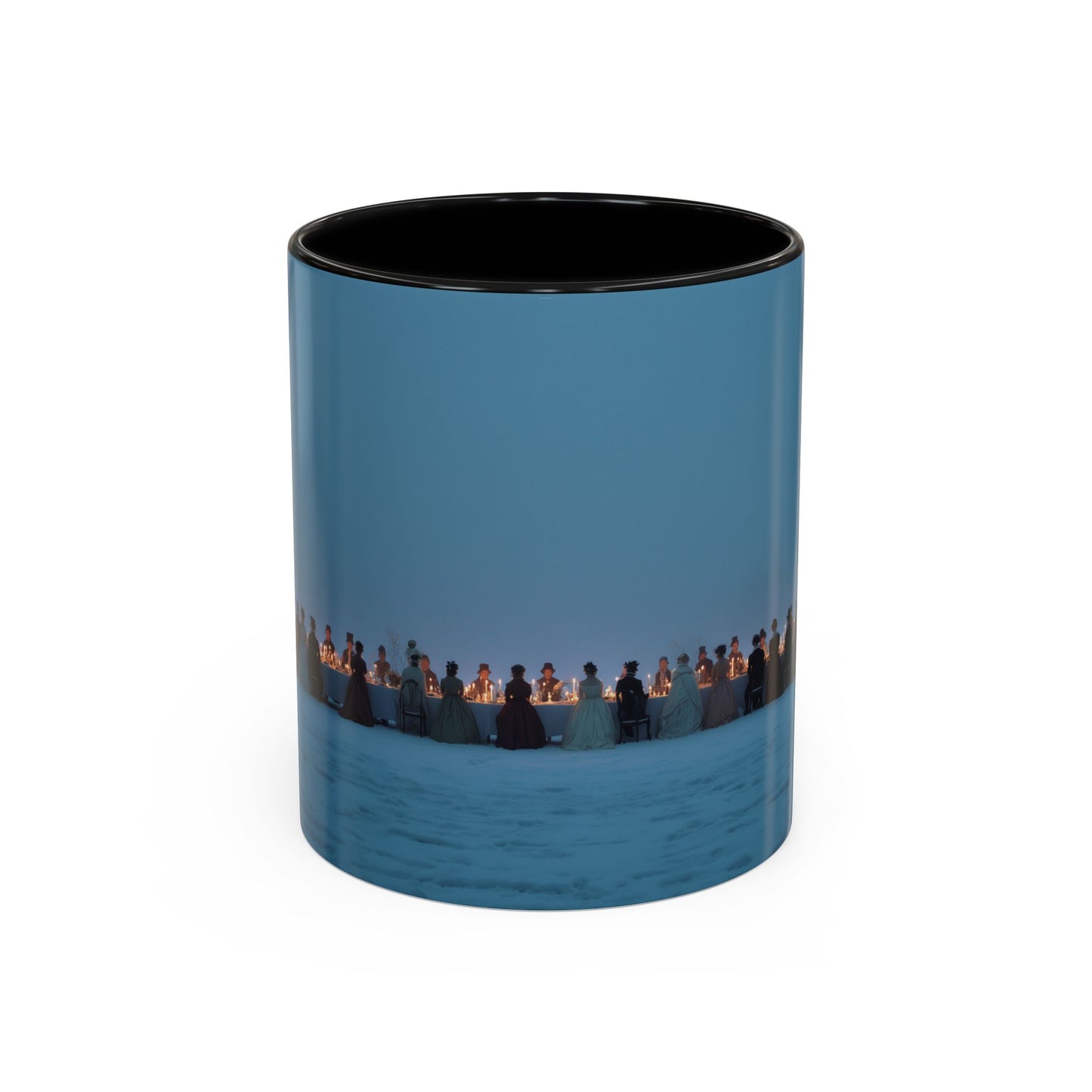 Christmas Dinner Mug (EU) - Holiday Mug, Elegant Classical Music Mug, Community Mug, Celebration Mug, Holiday Traditions Mug