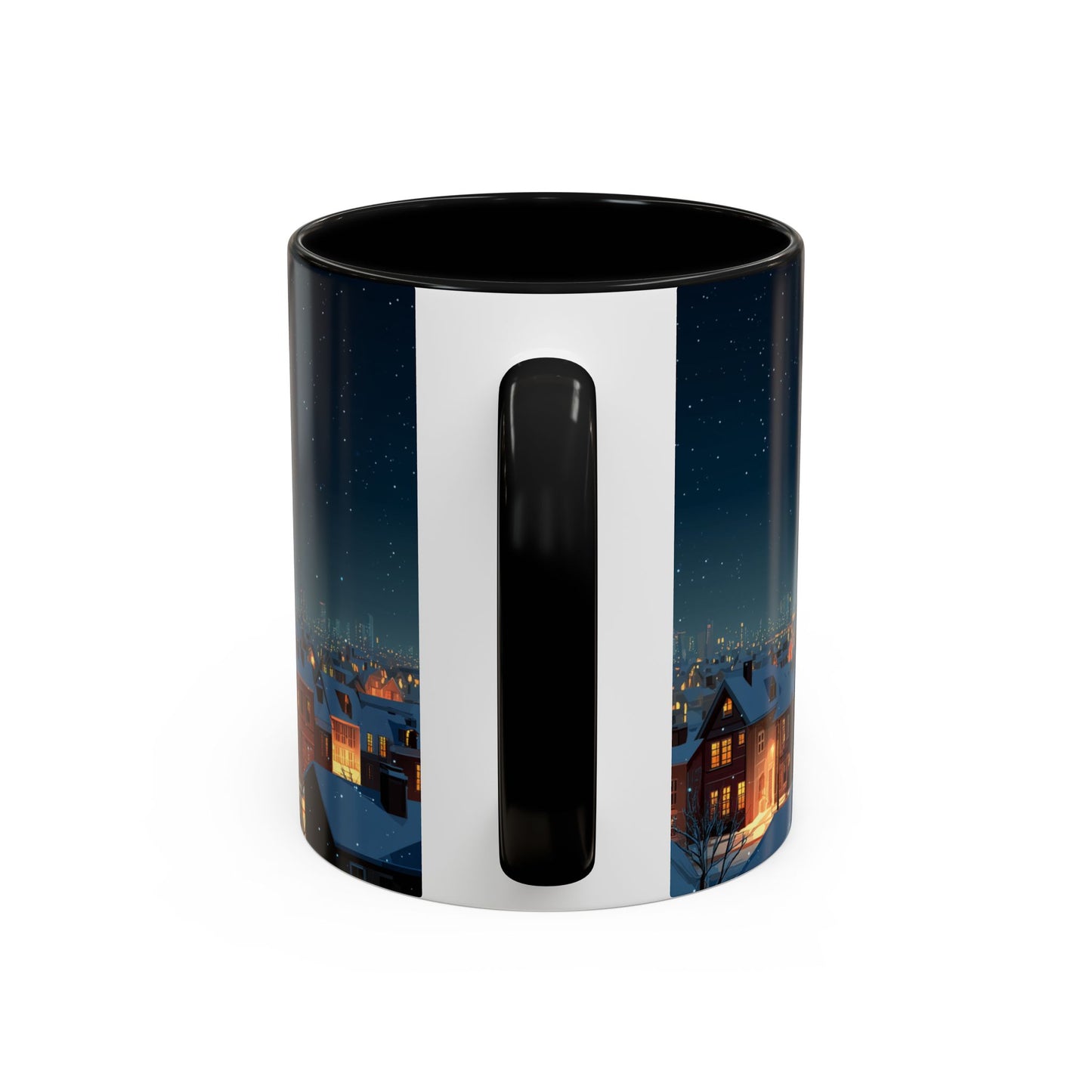 Happy New Year Mug (USA) - Classical Music Celebration Mug, Night Sky Mug, Starry Night Mug, New Year's Resolution Mug