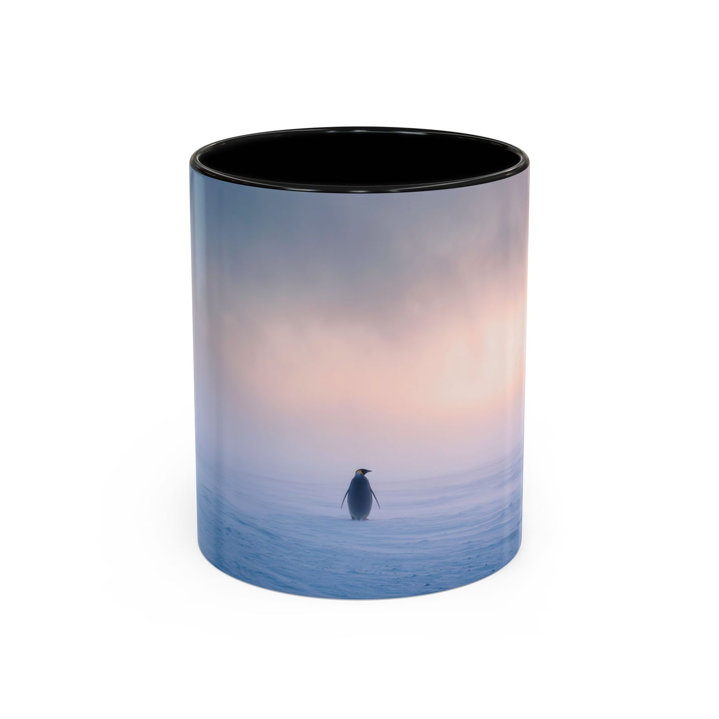 Music for the Lonely Mug (USA) - Calm Classical Music Mug, Pinguin Mug, Winter Mug, Snow Mug, Mozart Inspired Mug, Bach Inspired Mug