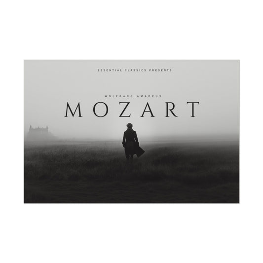 Journey with Mozart Poster - Classical Music Art Print, Elegant Music Poster
