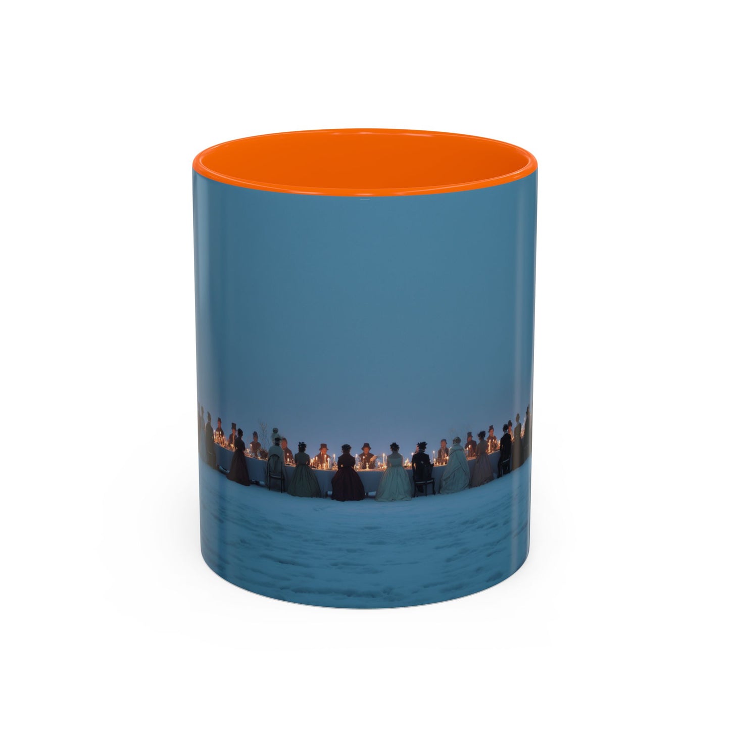 Christmas Dinner Mug (EU) - Holiday Mug, Elegant Classical Music Mug, Community Mug, Celebration Mug, Holiday Traditions Mug