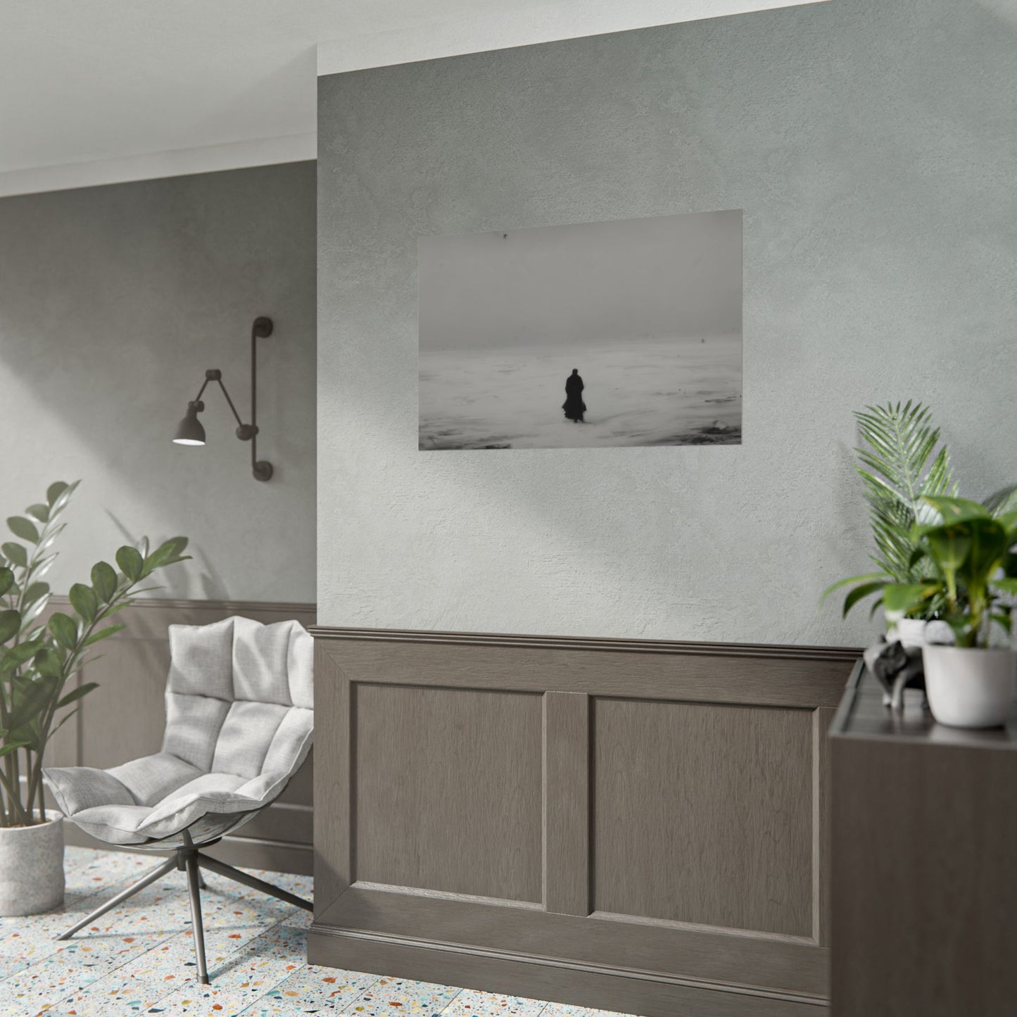 Without Words: A Melancholy Winter - Landscape Poster, Winter Print, Holiday Print, Christmas Poster, Classical Music Print