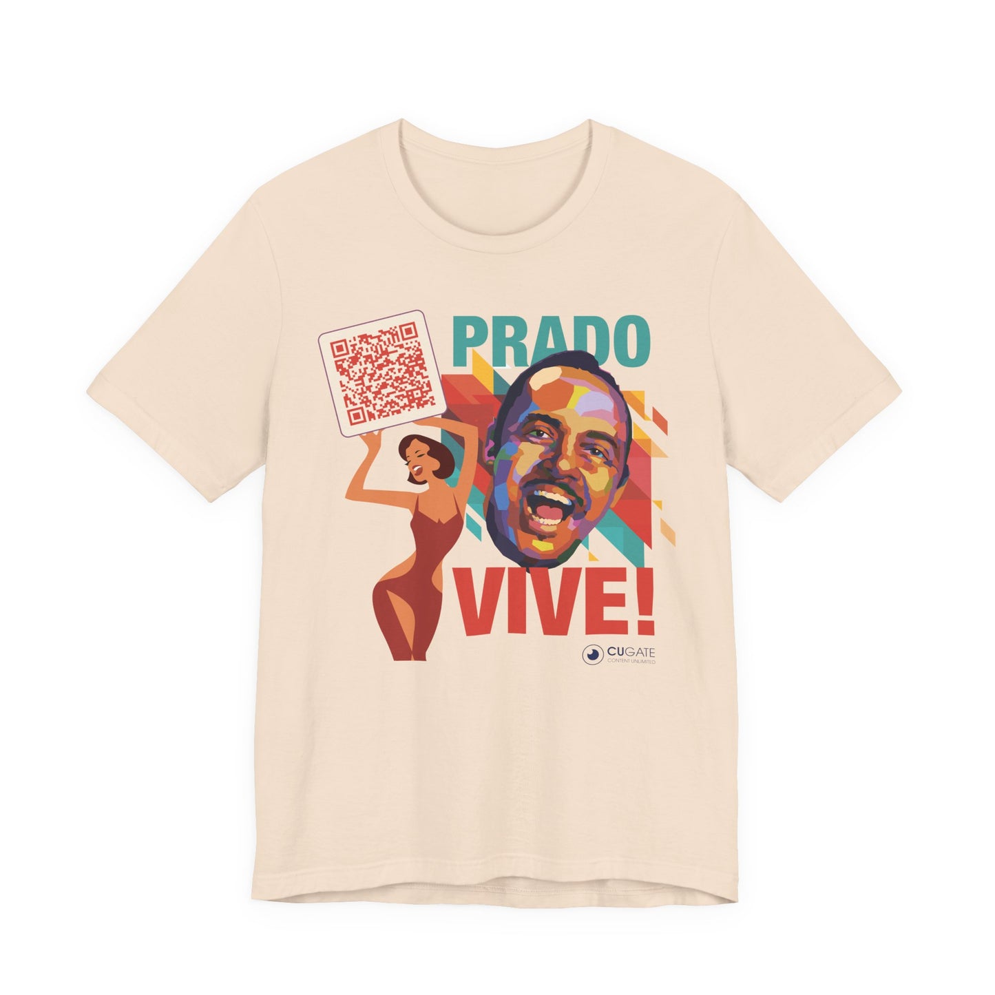 Prado Vive T-Shirt- Mambo T-Shirt, Latin Music T-Shirt (QR-Playlist Included), Playlist Tee