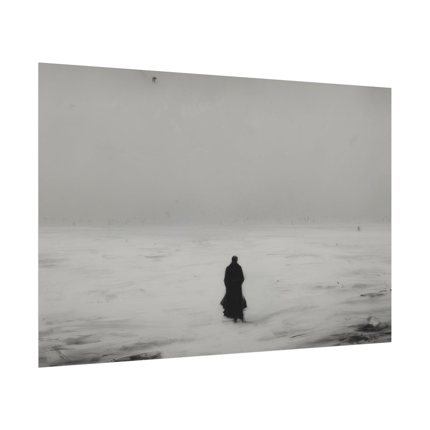 Without Words: A Melancholy Winter - Landscape Poster, Winter Print, Holiday Print, Christmas Poster, Classical Music Print