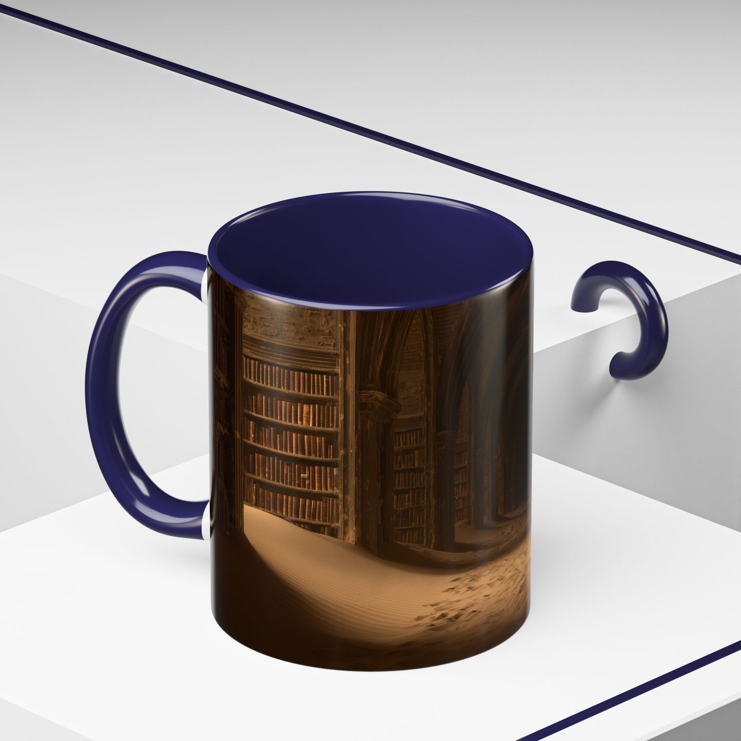 Deep Focus Mug (EU) - Classical Music for Thinking Mug, Peaceful Library Mug, Nature Library Mug, Apocalyptic Library Mug