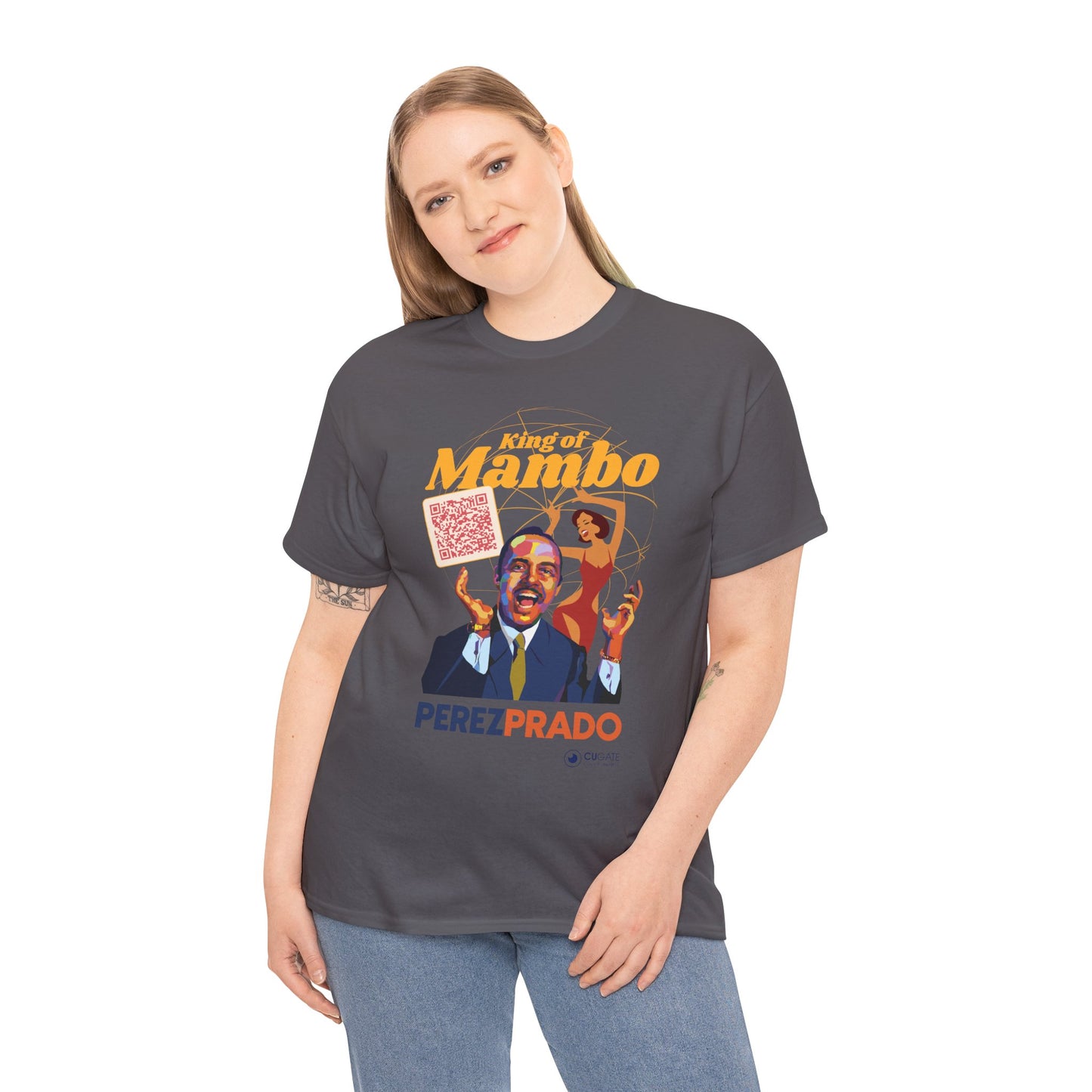Mambo T-Shirt - Prado Vive T-Shirt, Latin Music T-Shirt (QR-Playlist Included), Latin Music Shirt, Perez Prado Tee