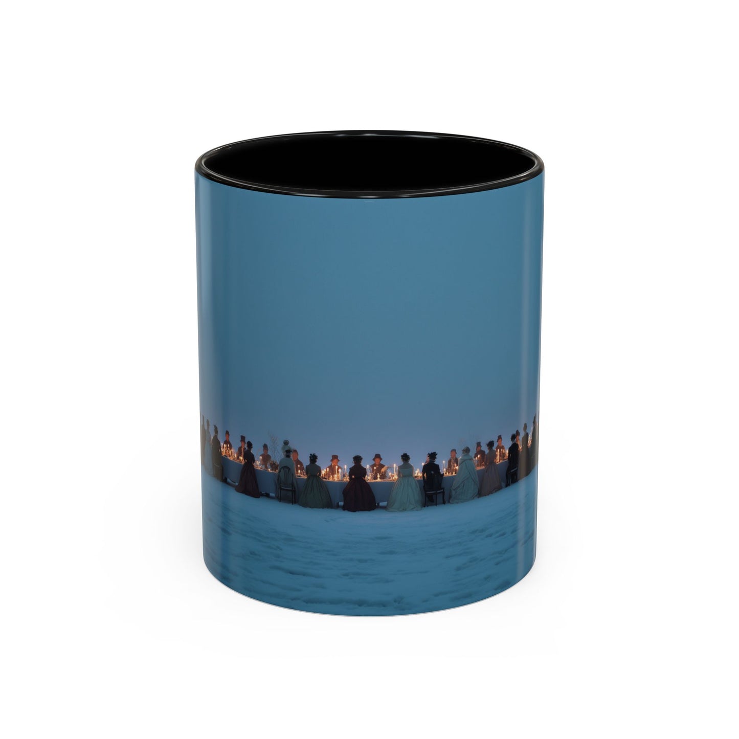 Christmas Dinner Mug (USA) - Holiday Mug, Elegant Classical Music Mug, Community Mug, Celebration Mug, Holiday Traditions Mug