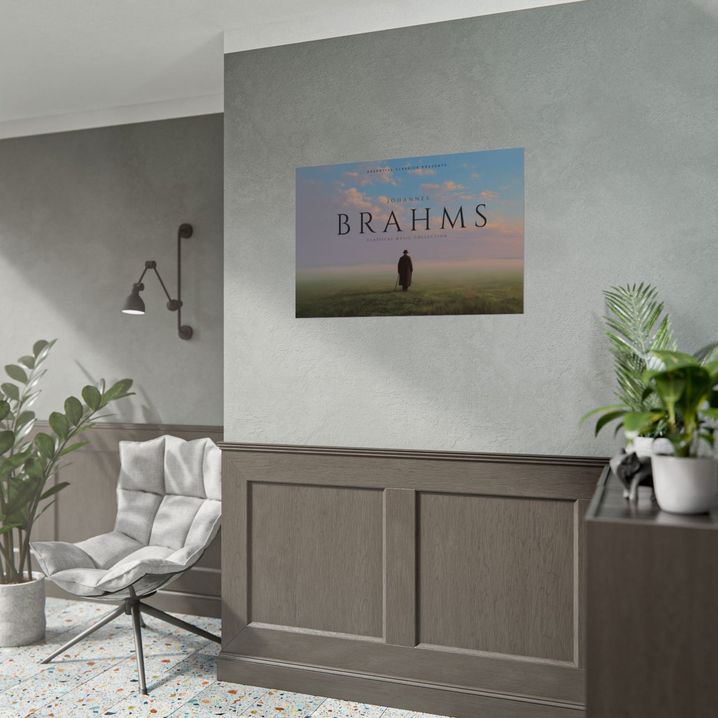 Johannes Brahms - Classical Music Print, Brahms Poster, Symphonic Music Print, Music Lovers Poster