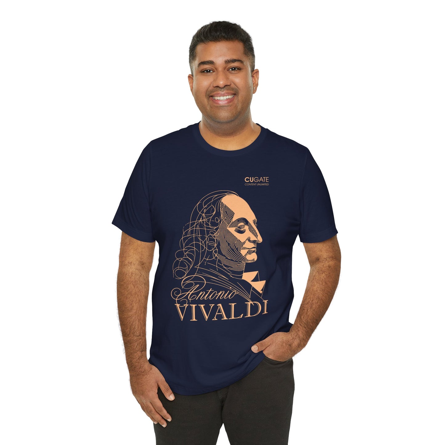 Vivaldi T-Shirt (Dark): Classical Composer T-Shirt, Classical Music Shirt, Antonio Vivaldi Tribute Tee