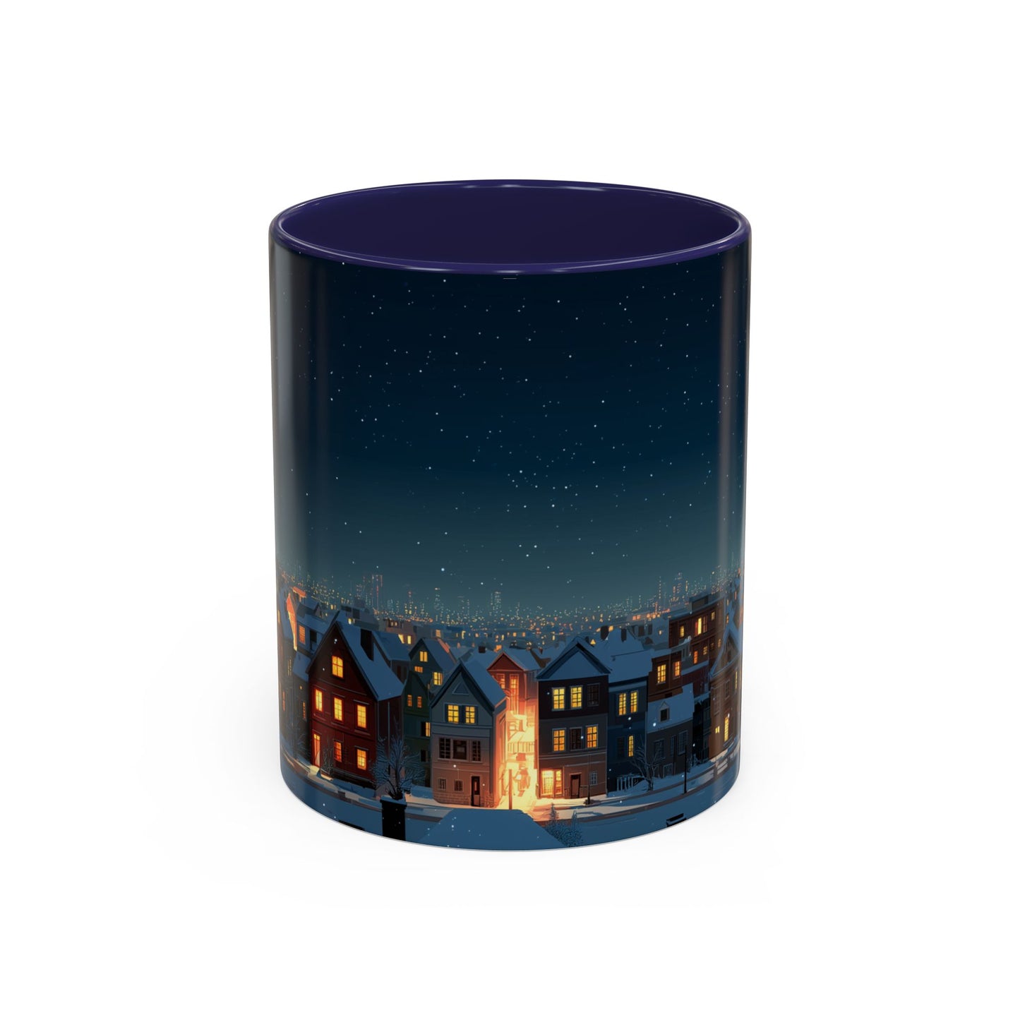 Happy New Year Mug (EU) - Classical Music Celebration Mug, Night Sky Mug, Starry Night Mug, New Year's Resolution Mug