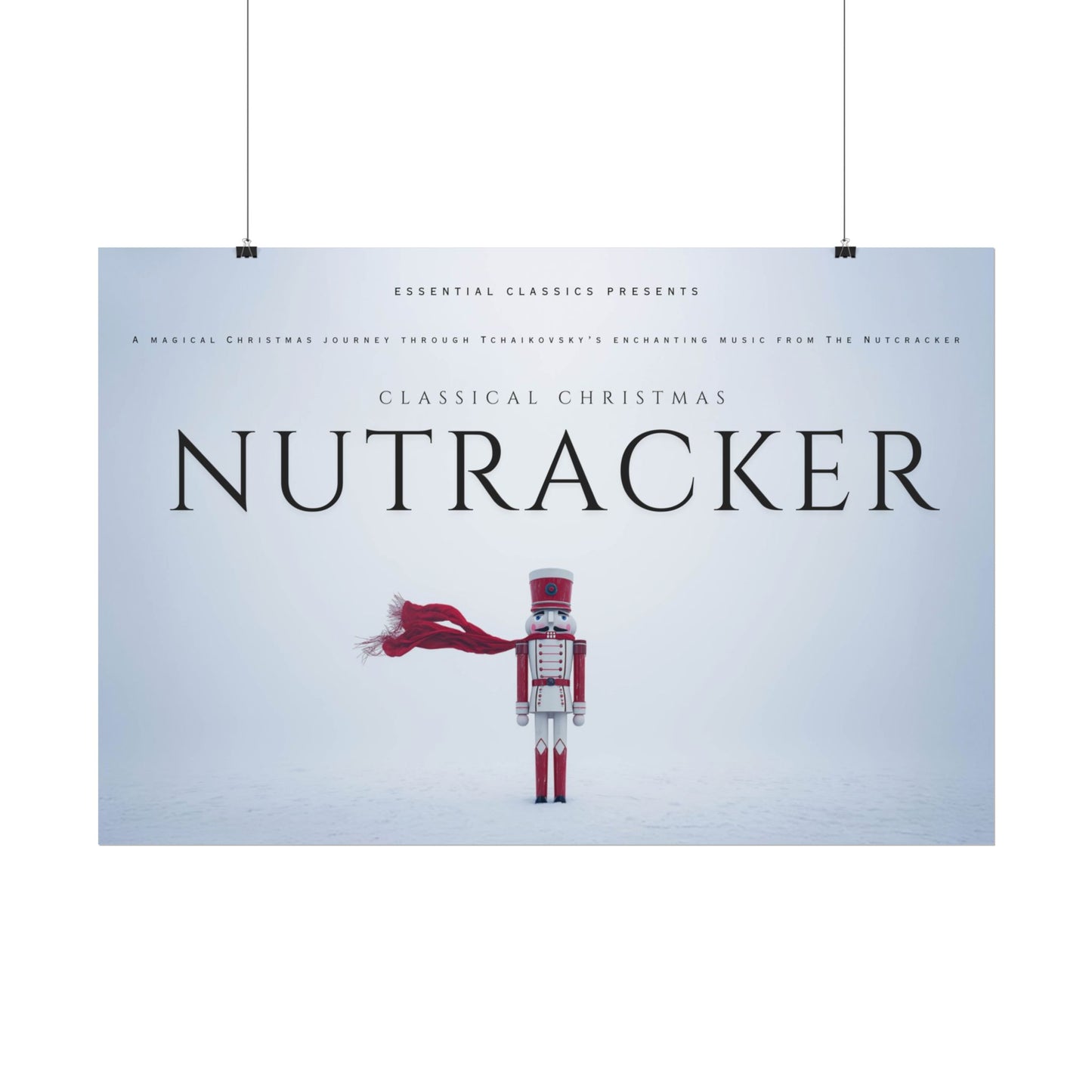 The Nutcracker - Christmas Print, Holiday Poster, Nutcracker Print, Tchaikovsky Nutcracker Poster, Winter Print, Snow Poster