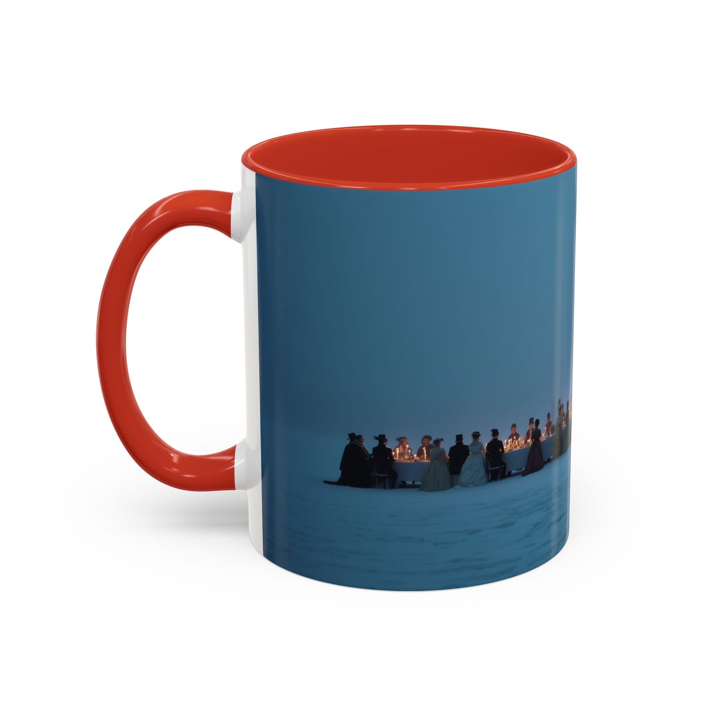 Christmas Dinner Mug (USA) - Holiday Mug, Elegant Classical Music Mug, Community Mug, Celebration Mug, Holiday Traditions Mug