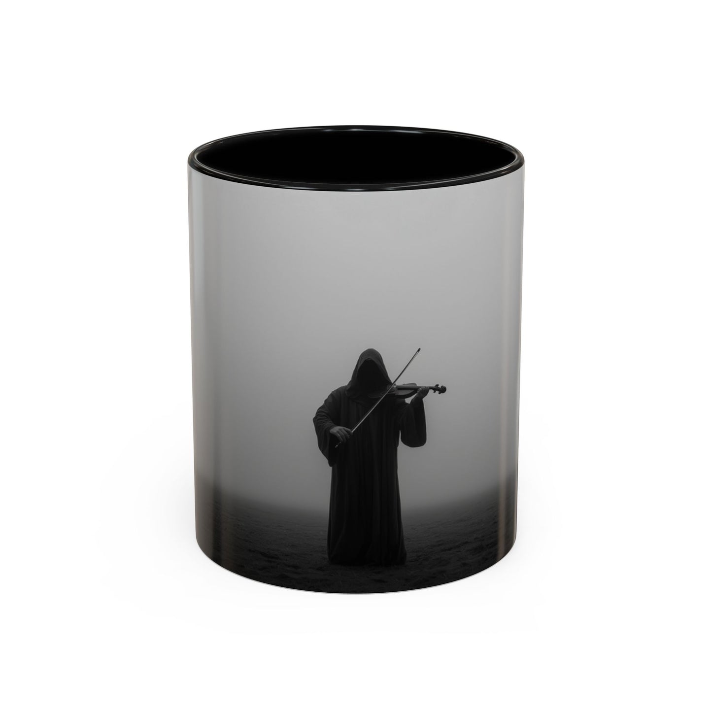 Dark Violin Mug (EU) - Dramatic Art Mug, Violin Mug, Haunting Art Mug, Dark Classical Music Mug