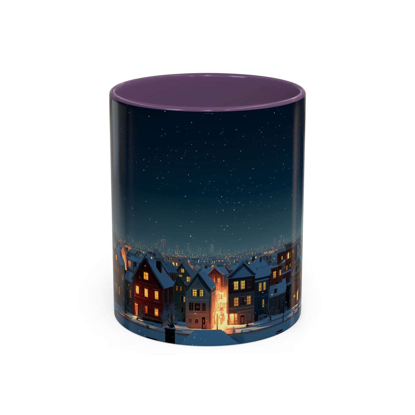 Happy New Year Mug (USA) - Classical Music Celebration Mug, Night Sky Mug, Starry Night Mug, New Year's Resolution Mug