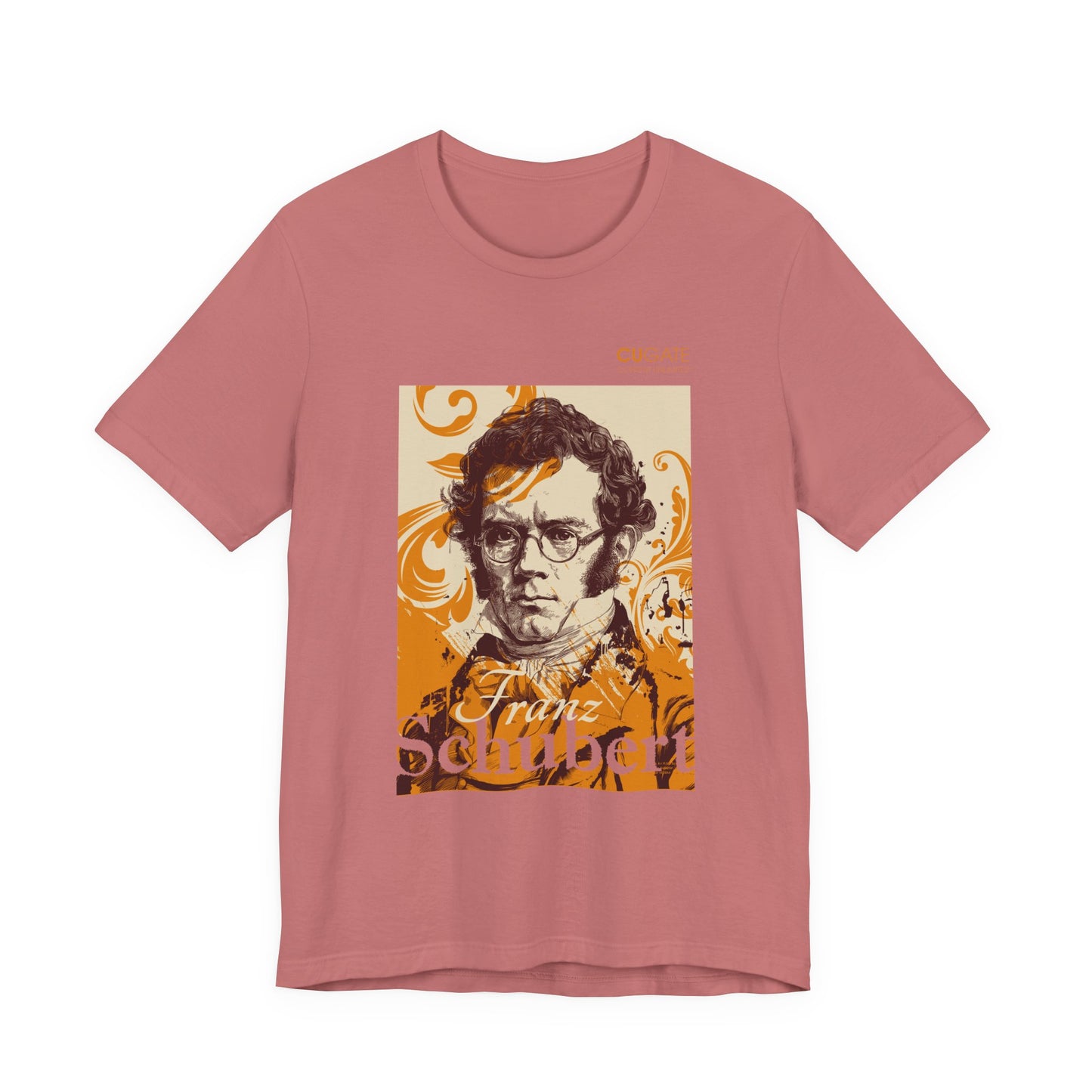 Schubert T-Shirt (Light): Classical Composer T-Shirt, Classical Music Shirt, Franz Schubert Tribute Tee