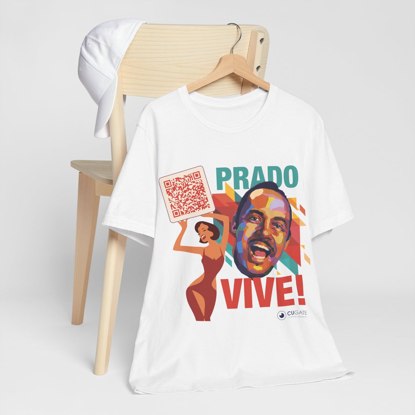 Prado Vive T-Shirt, Mambo T-Shirt Latin Music T-Shirt (QR-Playlist Included)