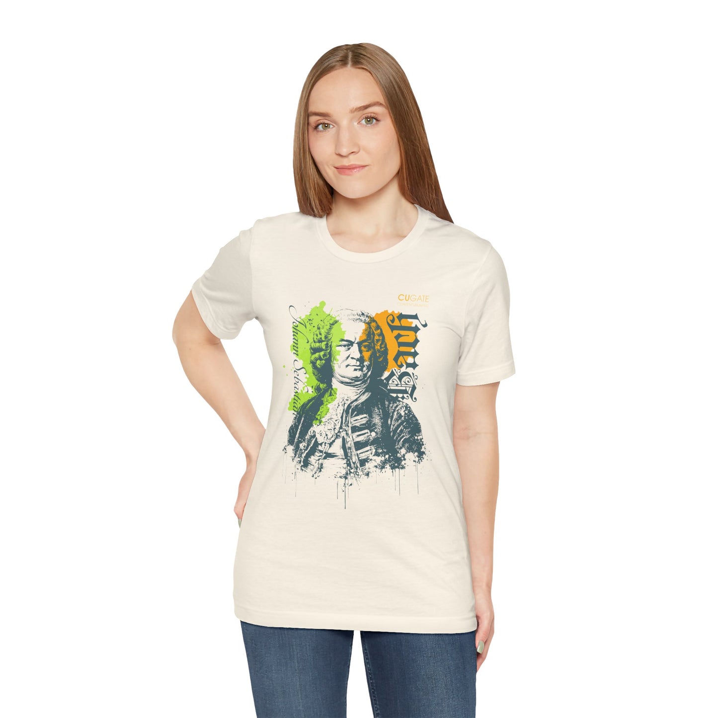 Bach T-Shirt (Light): Classical Music T-Shirt, Bach Shirt, Johann Sebastian Bach Gift