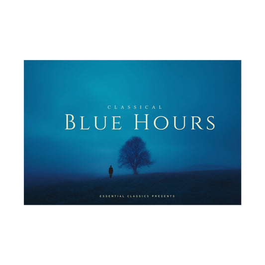 Blue Hours - Relaxation Print, Magical Feeling Poster, Contemplative Mood Print, Poetic Moments Poster