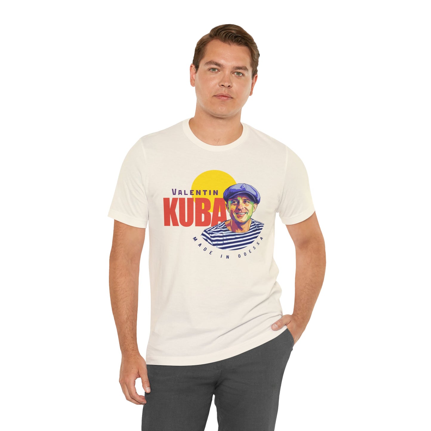 (ENG) Valentin Kuba T-Shirt (Light) - Klezmer Music T-Shirt, Odessa Music Shirt, Valentin Kuba Tee, Music from Ukraine Shirt