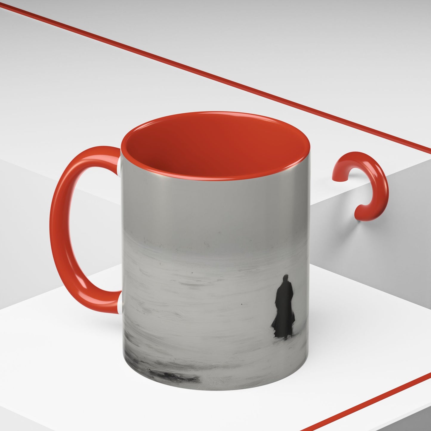 A Melancholy Winter Mug (EU) - Landscape Mug, Winter Mug, Holiday Mug, Christmas Mug, Classical Music Mug