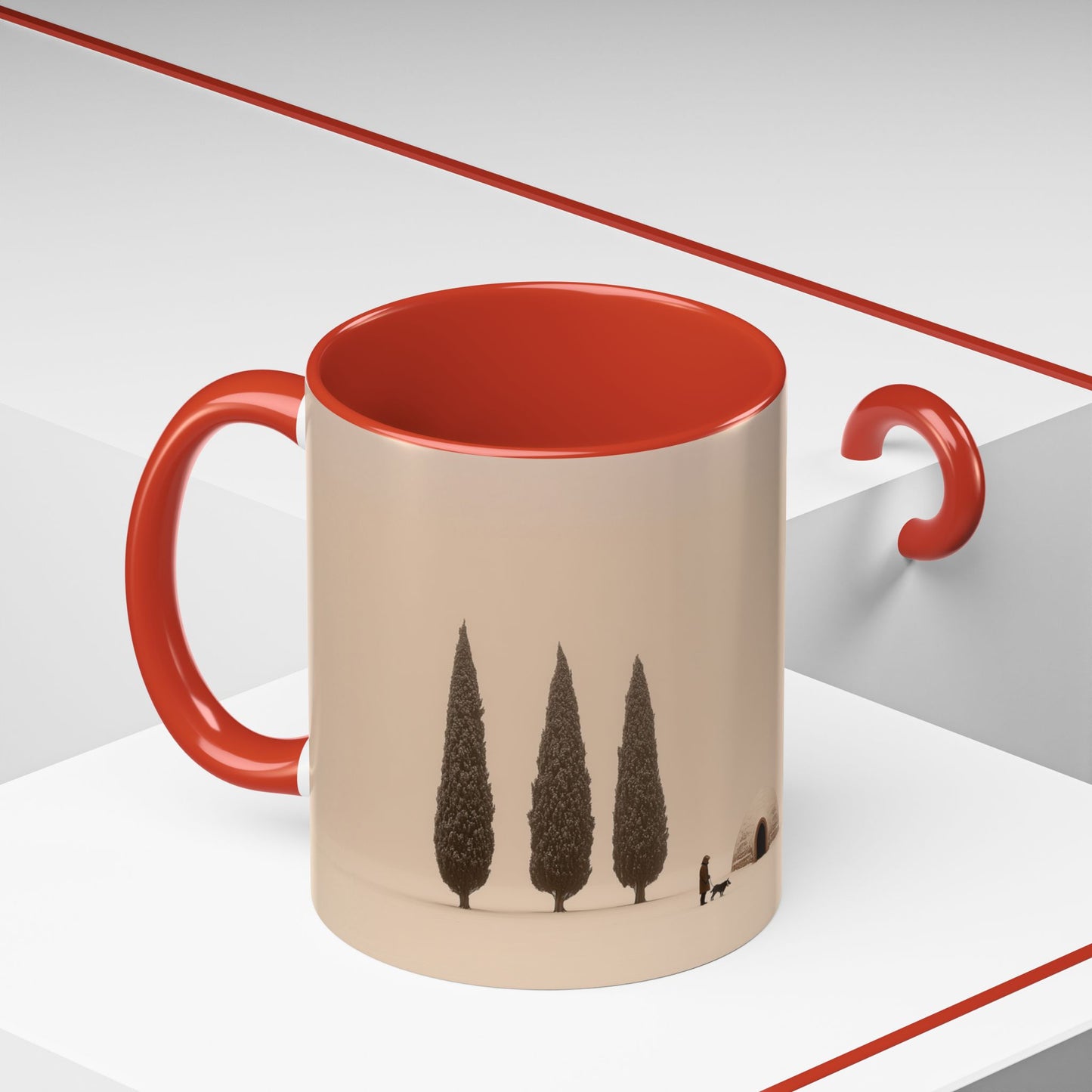 Snowy Days Mug (EU) - Calm Classical Music Mug, Winter Mug, Snow Mug, Mozart Inspired Mug, Bach Inspired Mug