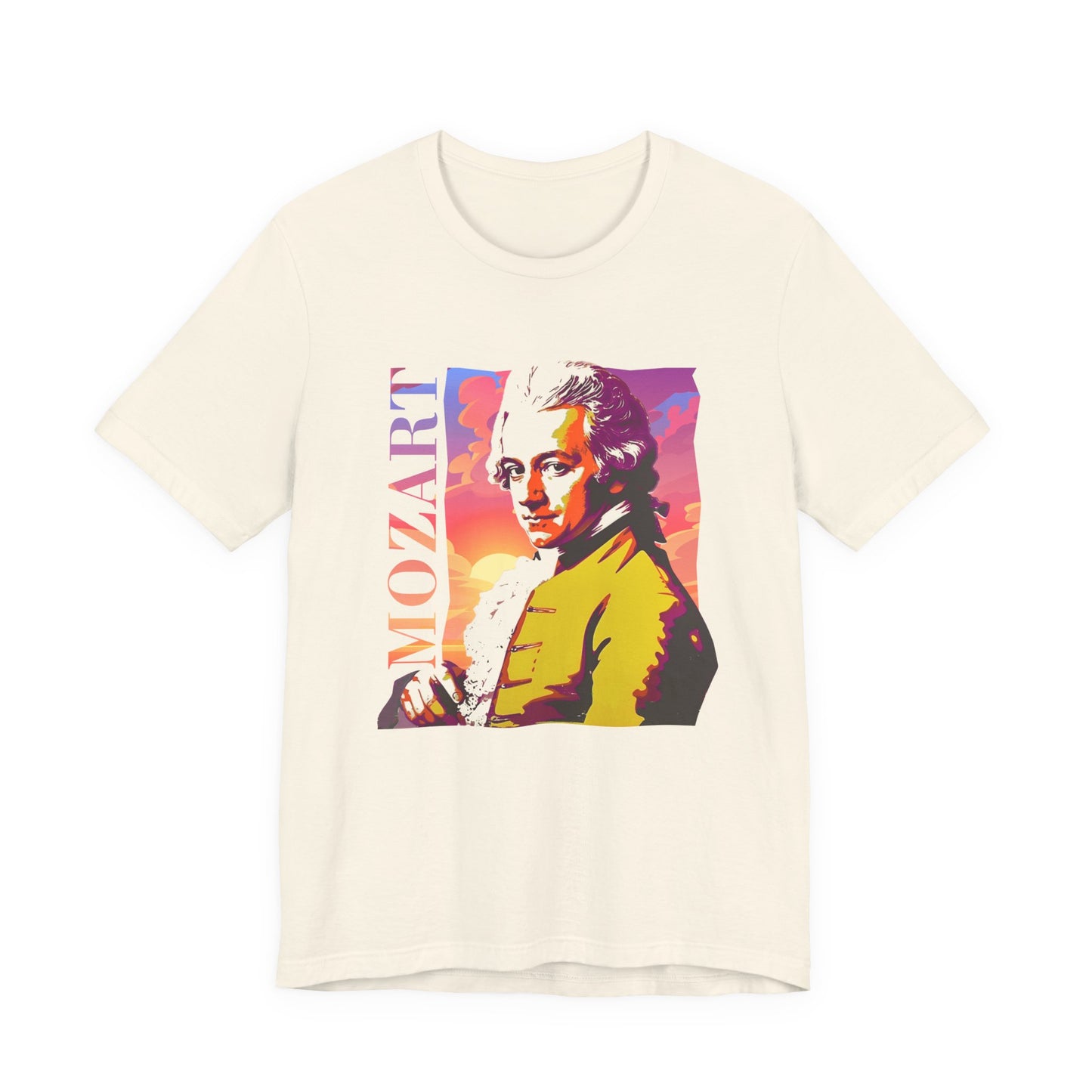Mozart Sunset T-Shirt: Classical Music T-Shirt, Mozart Shirt, Wolfgang Amadeus Mozart Gift, Mozart Tribute Tee