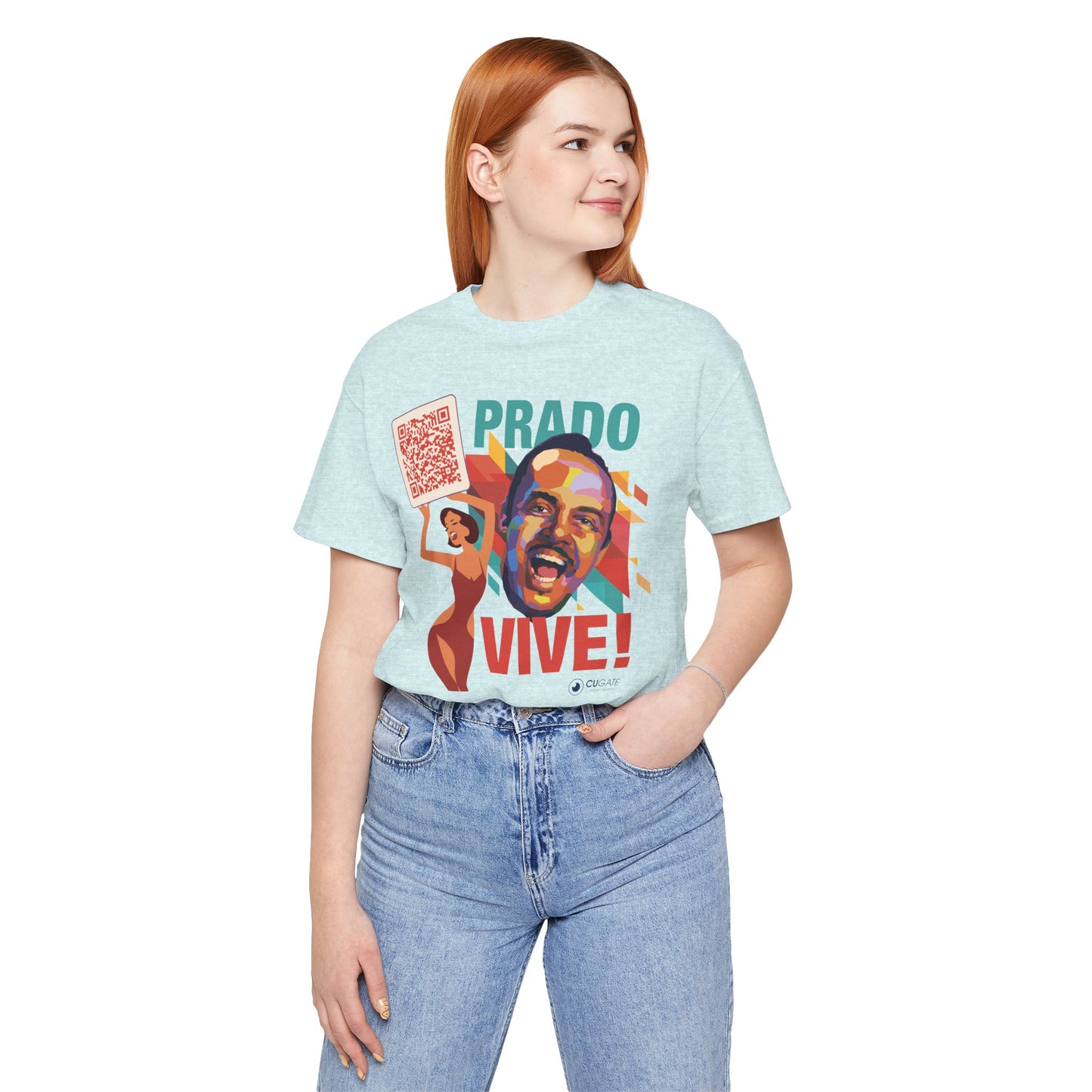 Prado Vive T-Shirt- Mambo T-Shirt, Latin Music T-Shirt (QR-Playlist Included), Playlist Tee