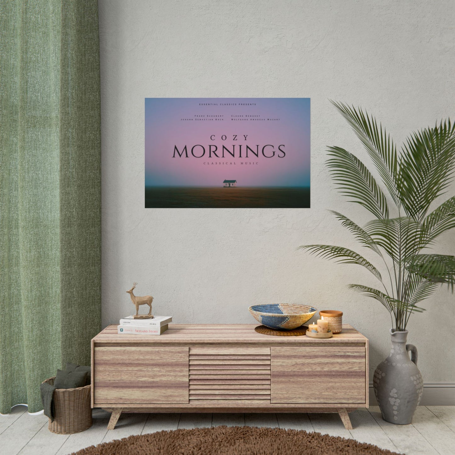 Cozy Morning - Classical Music Print, Slow Morning Poster, Calmness Print, Quiet Morning Poster, Beethoven Inspired Print