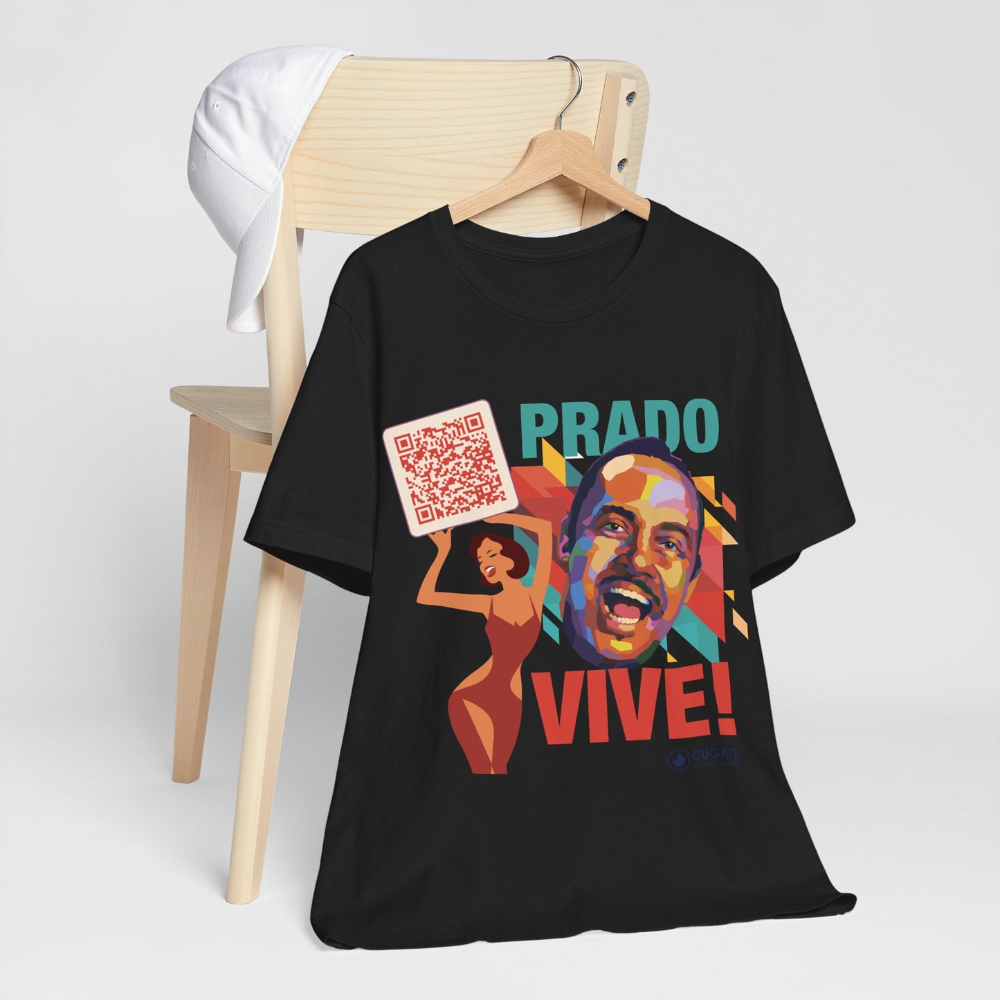 Prado Vive T-Shirt, Mambo T-Shirt Latin Music T-Shirt (QR-Playlist Included)