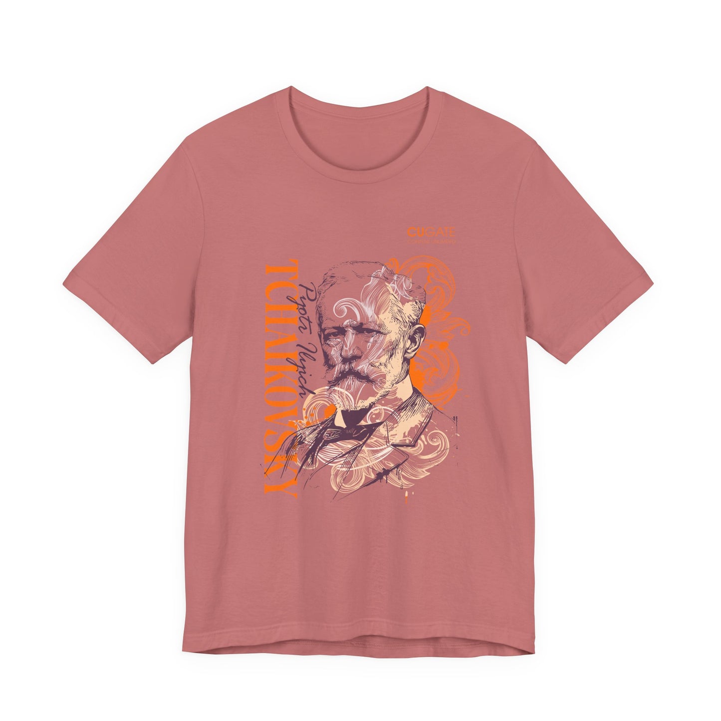 Tchaikovsky T-Shirt (Light): Classical Composer T-Shirt, Classical Music Shirt, Pyotr Ilyich Tchaikovsky Tribute Tee