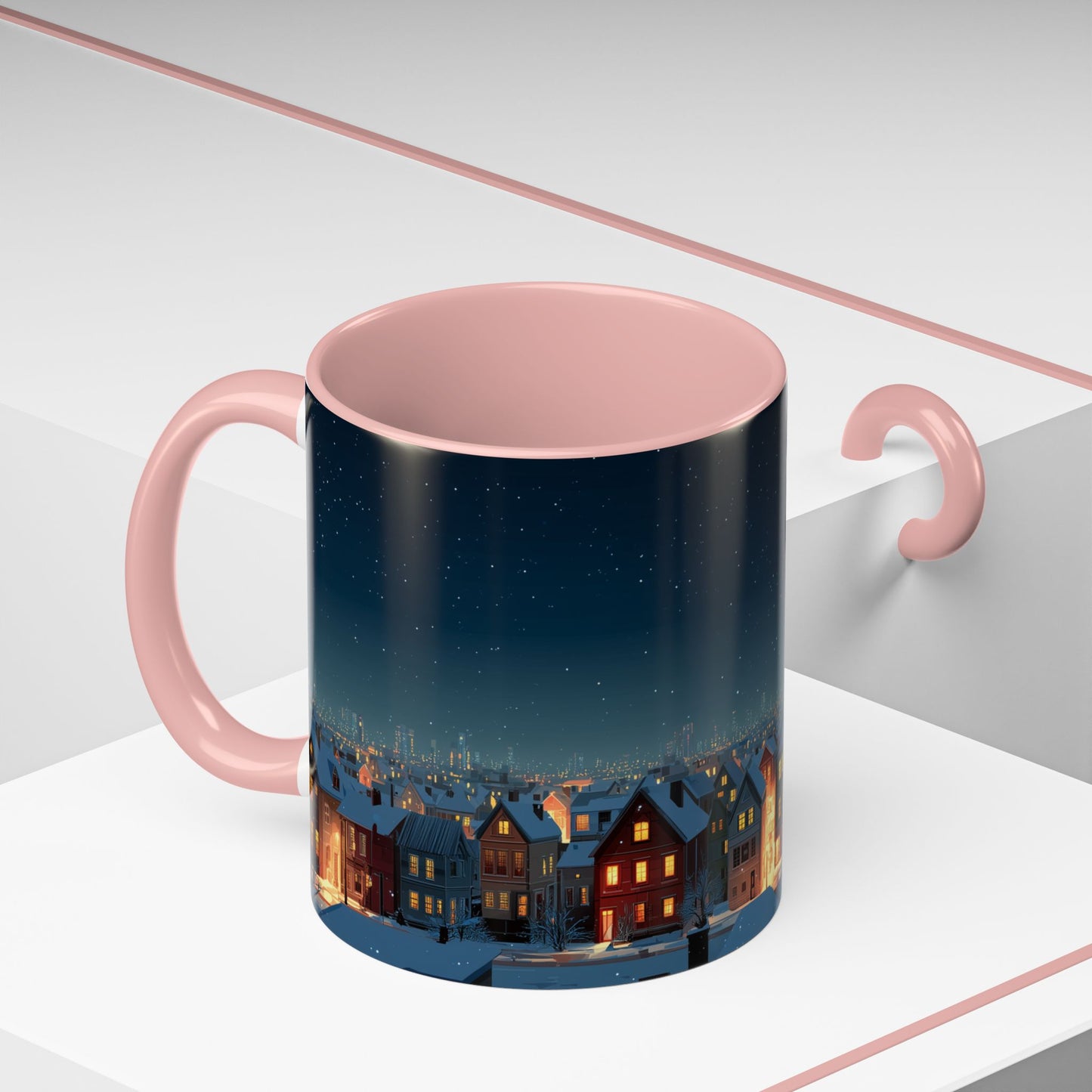 Happy New Year Mug (EU) - Classical Music Celebration Mug, Night Sky Mug, Starry Night Mug, New Year's Resolution Mug