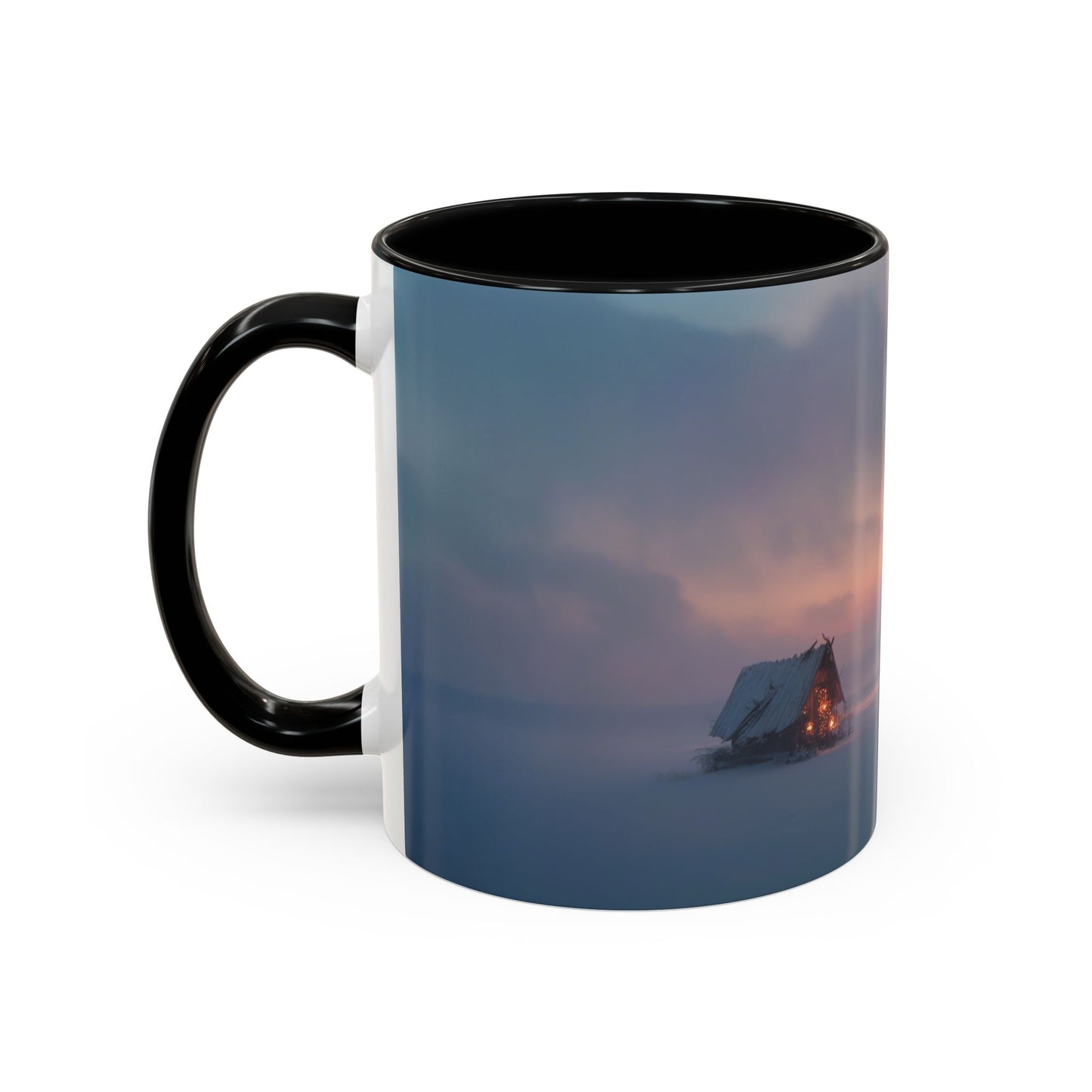 Classical December Mug (EU) - Winter Mug, Winter Sunrise Mug, Peaceful Landscape Mug, Holiday Decor Mug