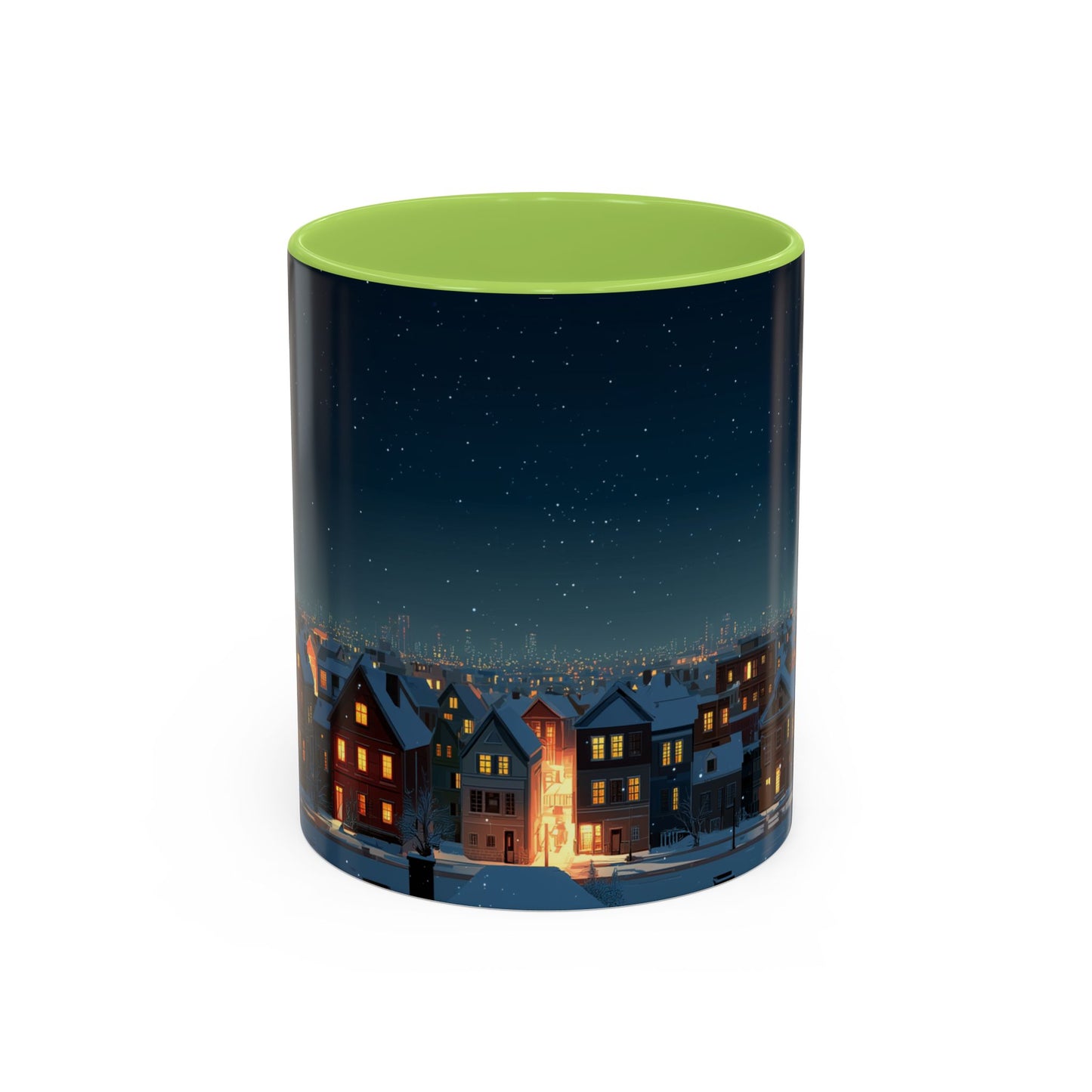 Happy New Year Mug (EU) - Classical Music Celebration Mug, Night Sky Mug, Starry Night Mug, New Year's Resolution Mug