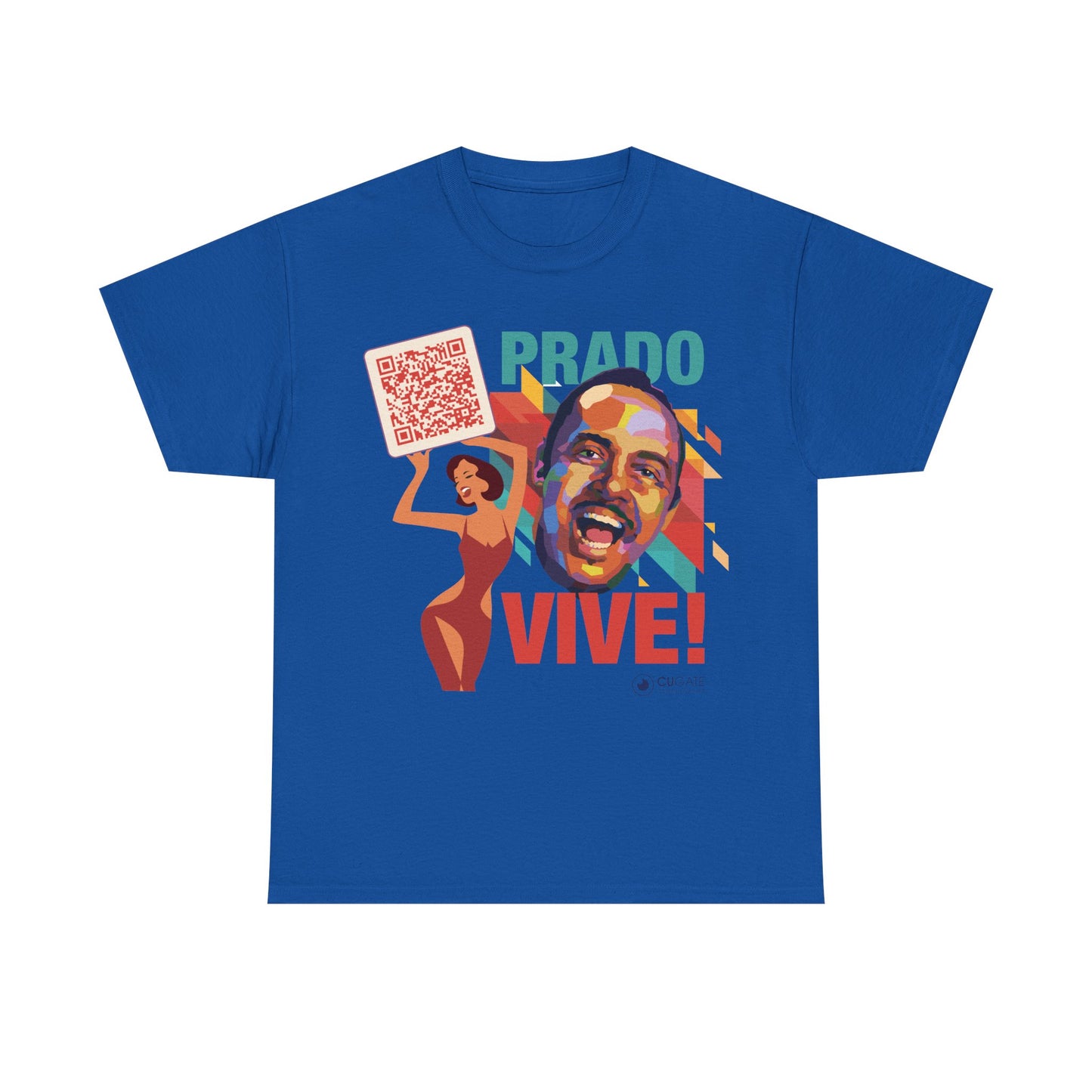 Prado Vive T-Shirt- Mambo T-Shirt, Latin Music T-Shirt (QR-Playlist Included), Playlist Tee