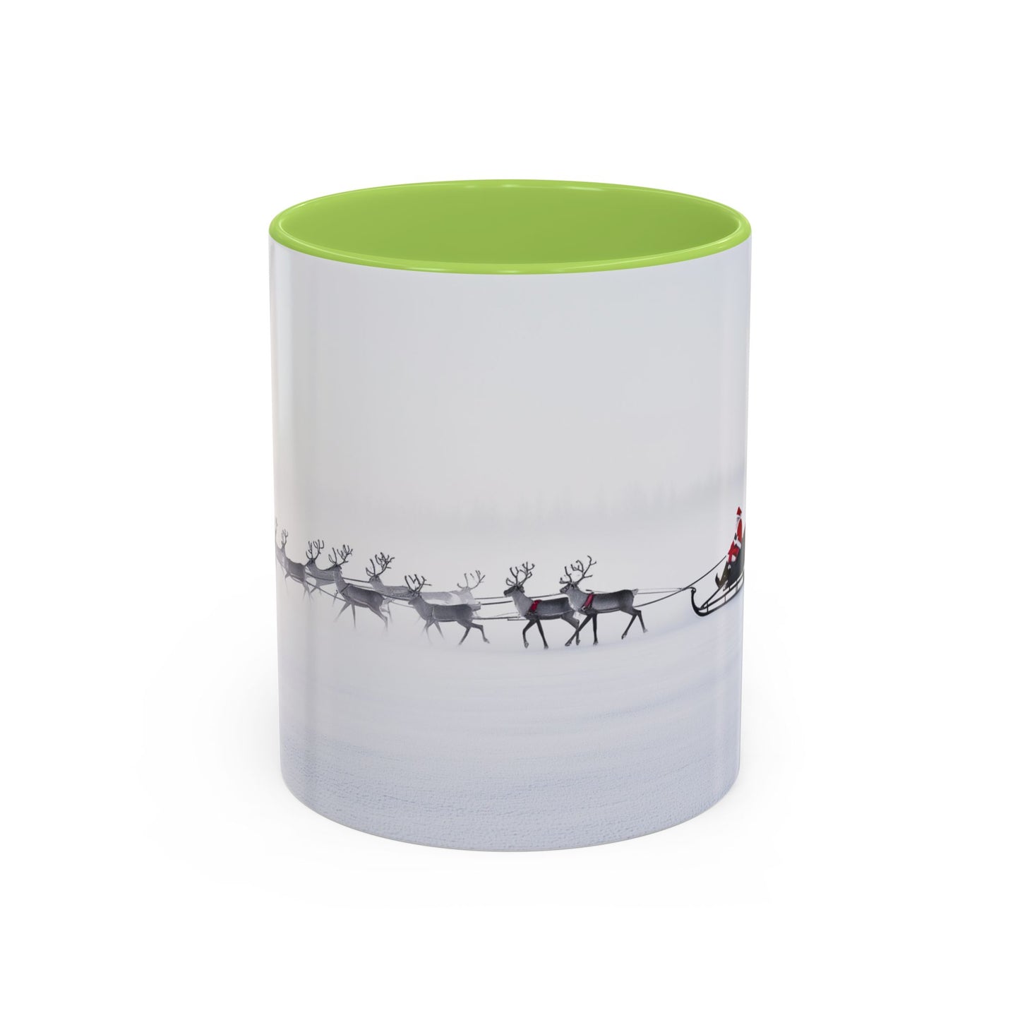 Christmas with Tchaikovsky Mug (EU)- Santa Sleigh Mug, Reindeer Mug, Santa Mug, Tchaikovsky Mug, Winter Mug, North Pole Mug