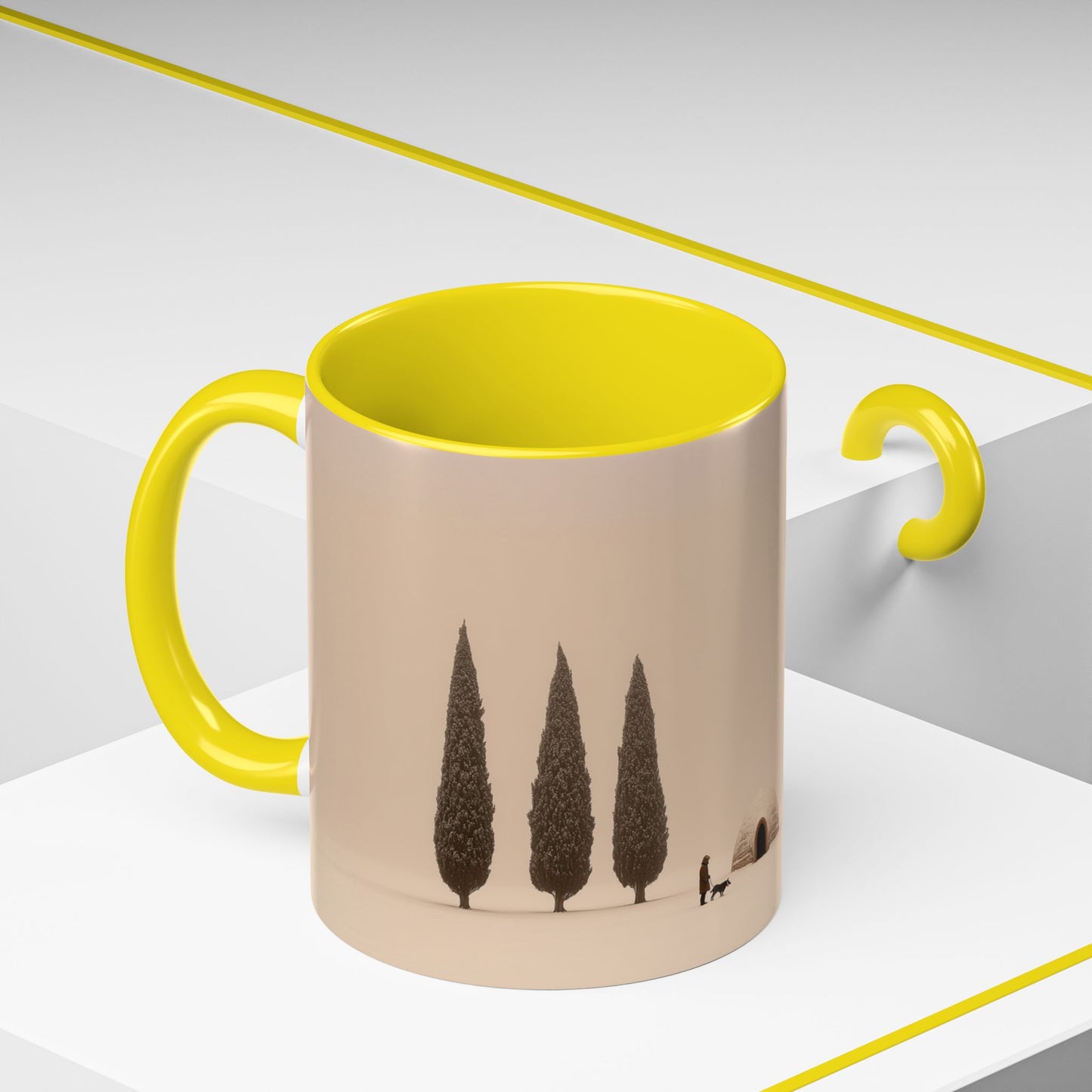 Snowy Days Mug (EU) - Calm Classical Music Mug, Winter Mug, Snow Mug, Mozart Inspired Mug, Bach Inspired Mug