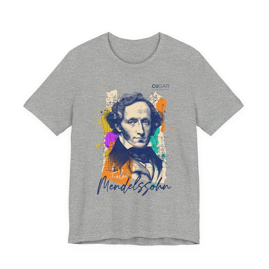 Mendelssohn T-Shirt (Light): Mendelssohn's Classical Music T-Shirt, Mendelssohn Shirt, Felix Mendelssohn Gift, Mendelssohn Tribute Tee