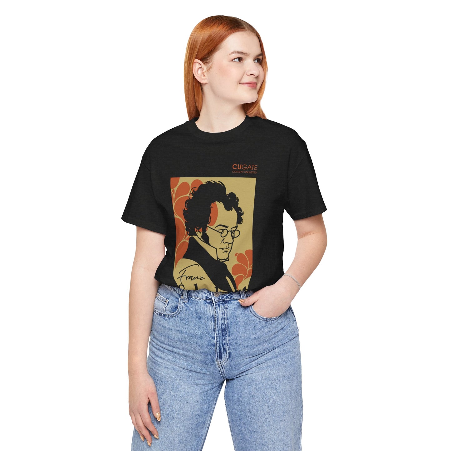 Schubert T-Shirt (Dark): Classical Composer T-Shirt, Classical Music Shirt, Franz Schubert Tribute Tee