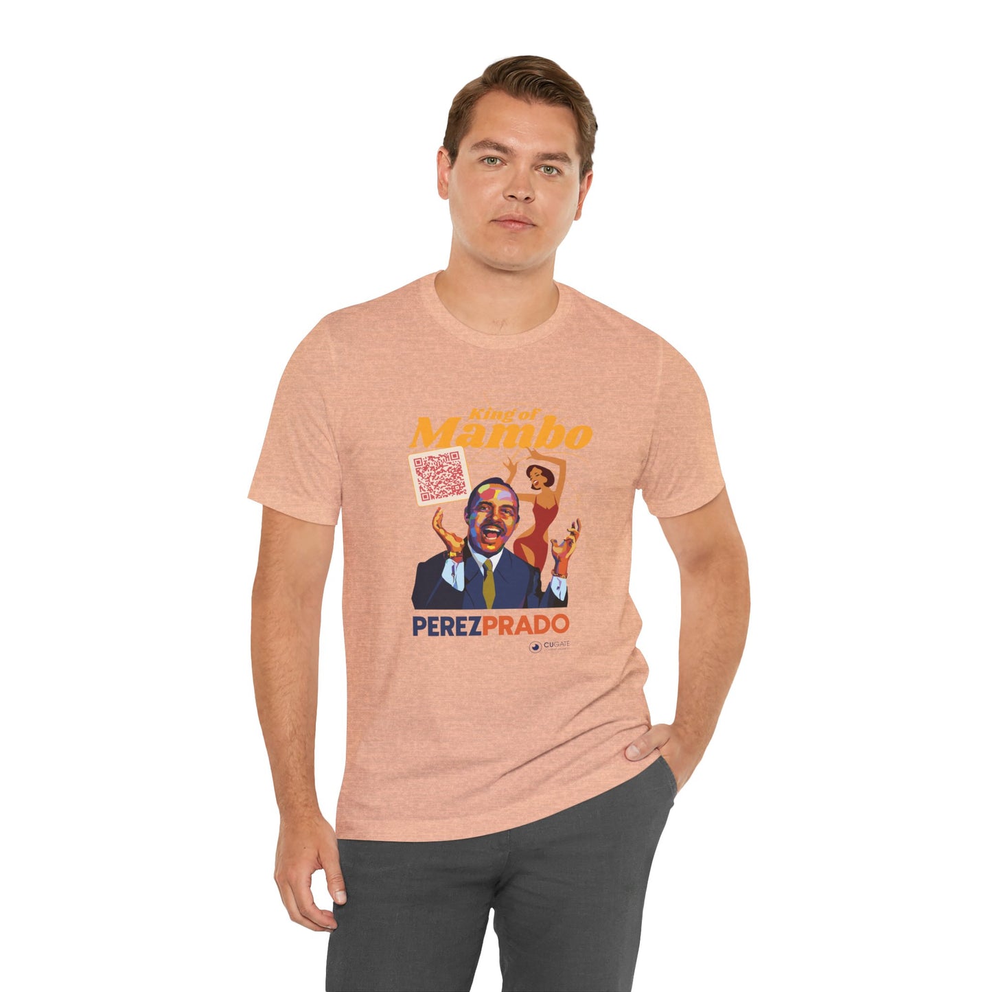 Mambo T-Shirt - Prado Vive T-Shirt, Latin Music T-Shirt (QR-Playlist Included), Latin Music Shirt, Perez Prado Tee