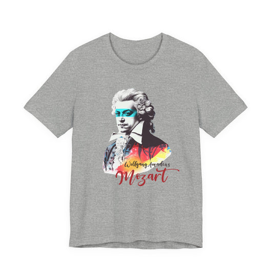 Mozart Mask: Classical Music T-Shirt, Mozart Shirt, Wolfgang Amadeus Mozart Gift, Mozart Tribute Tee