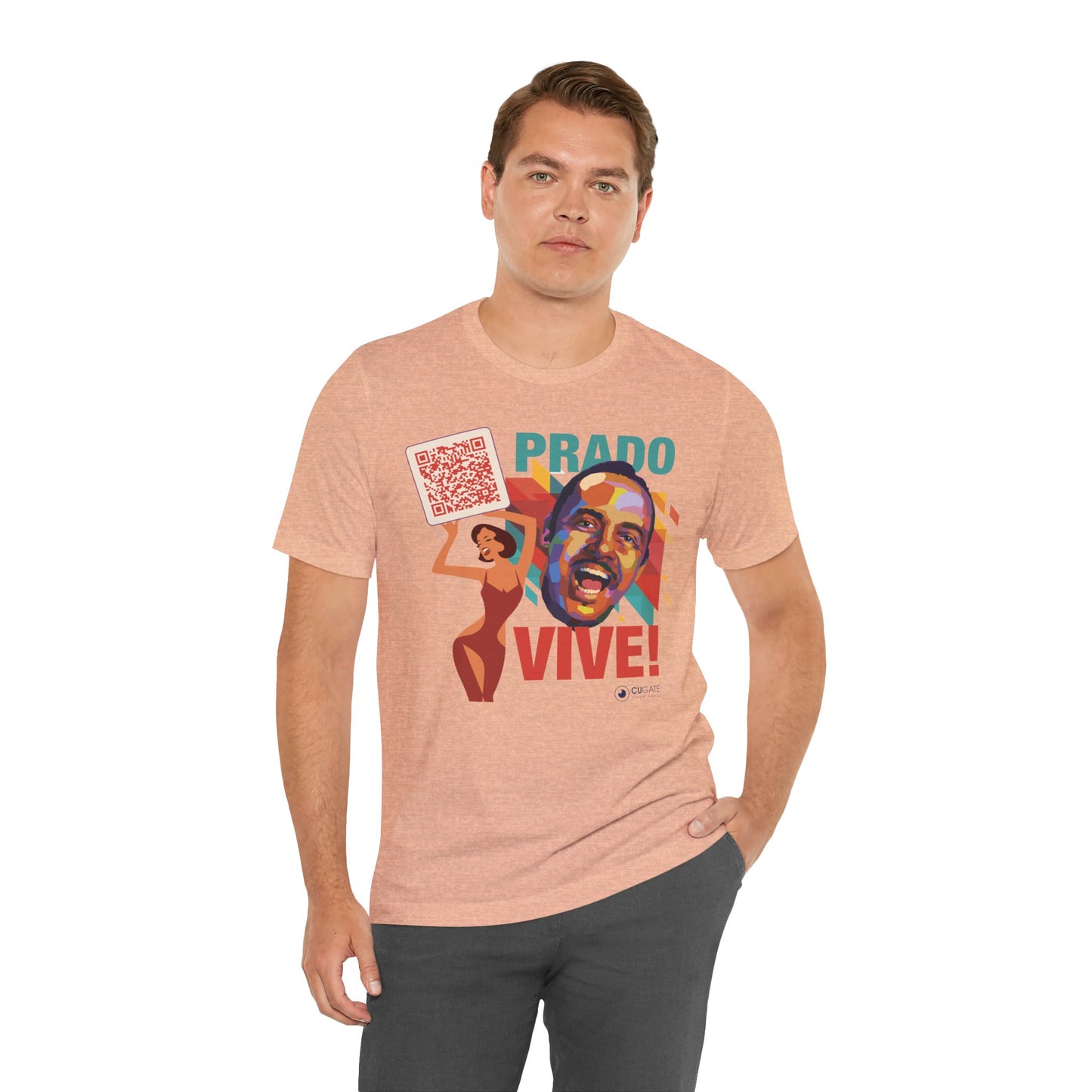Prado Vive T-Shirt- Mambo T-Shirt, Latin Music T-Shirt (QR-Playlist Included), Playlist Tee