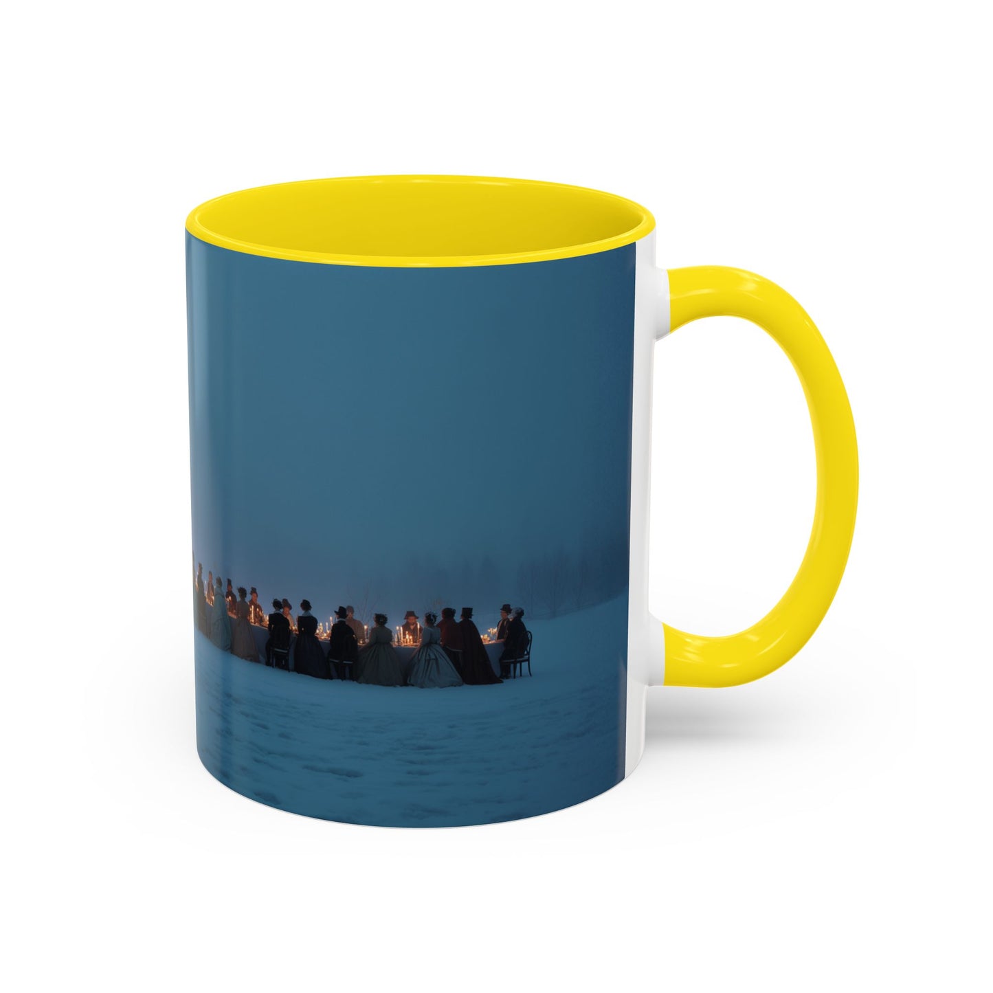 Christmas Dinner Mug (USA) - Holiday Mug, Elegant Classical Music Mug, Community Mug, Celebration Mug, Holiday Traditions Mug