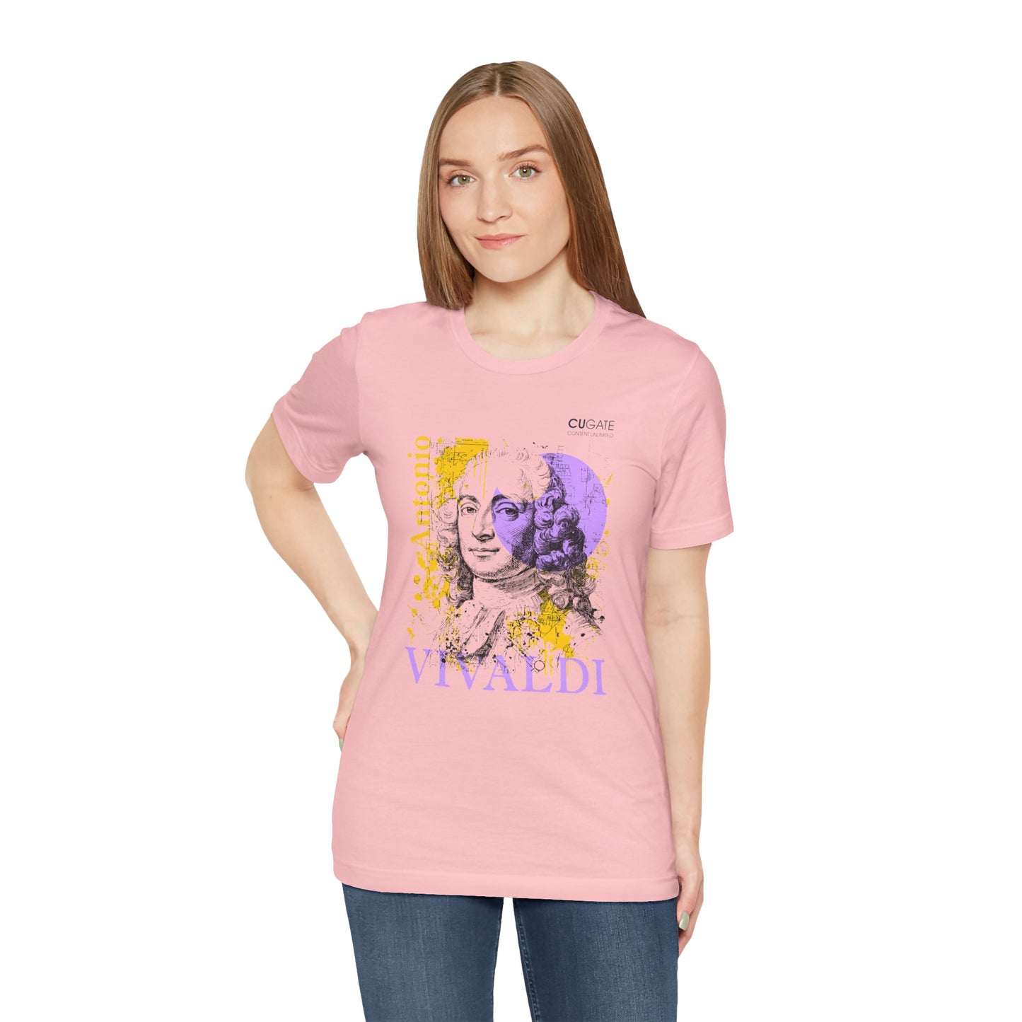 Vivaldi T-Shirt (Light): Classical Composer T-Shirt, Classical Music Shirt, Antonio Vivaldi Tribute Tee